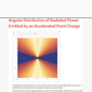 Angular Distribution of Radiated Power Emitted by an Accelerated Point ...