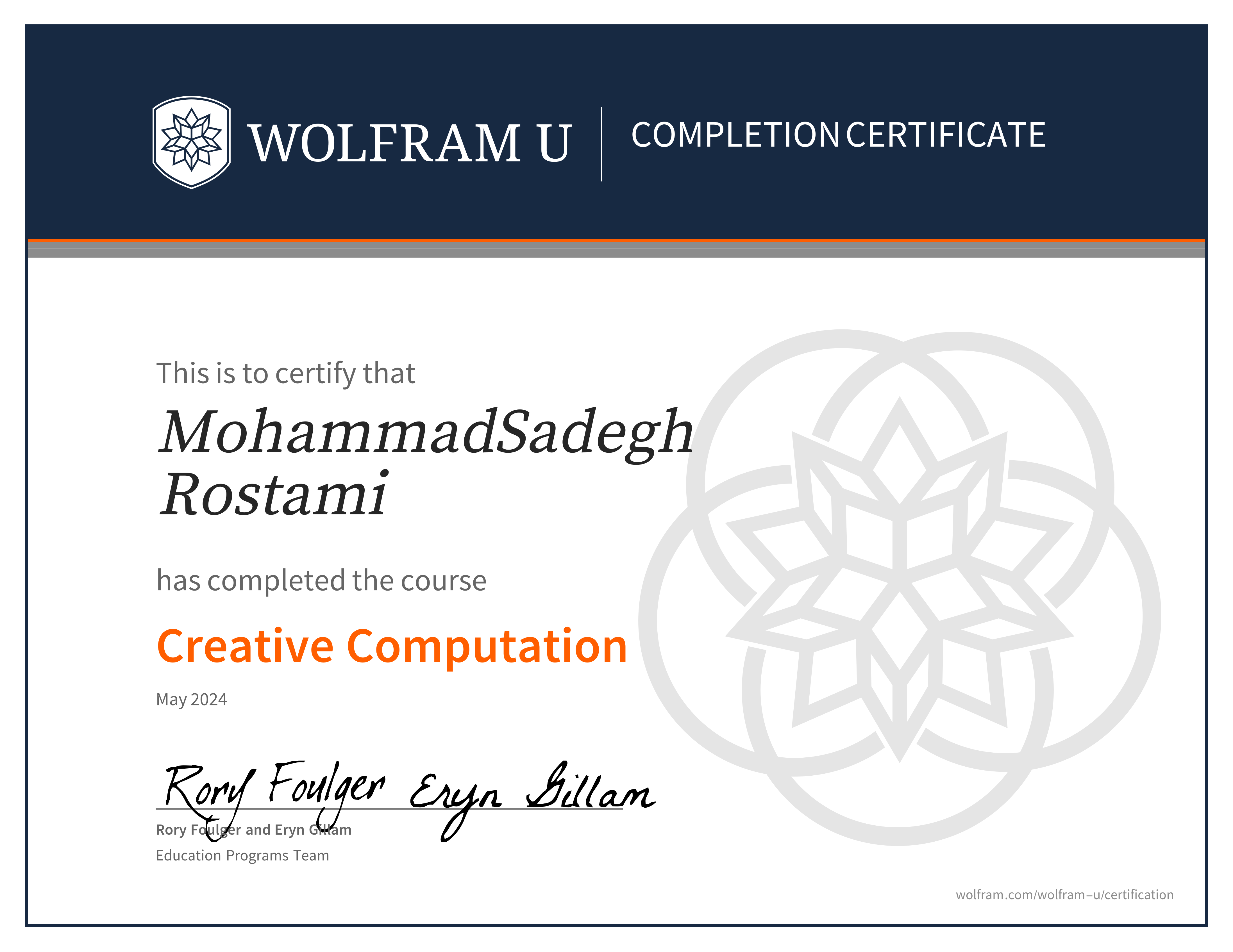 certificate image