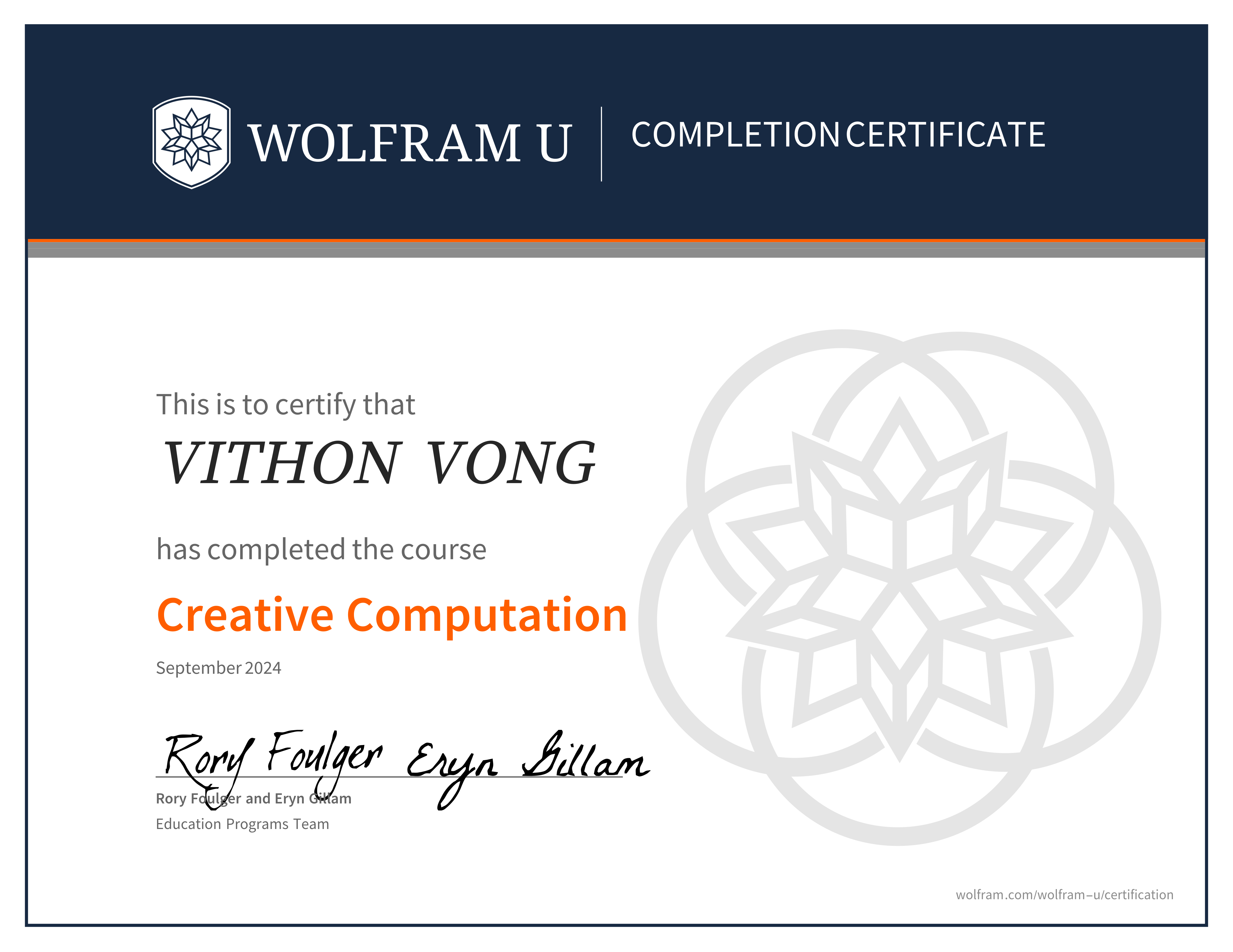certificate image