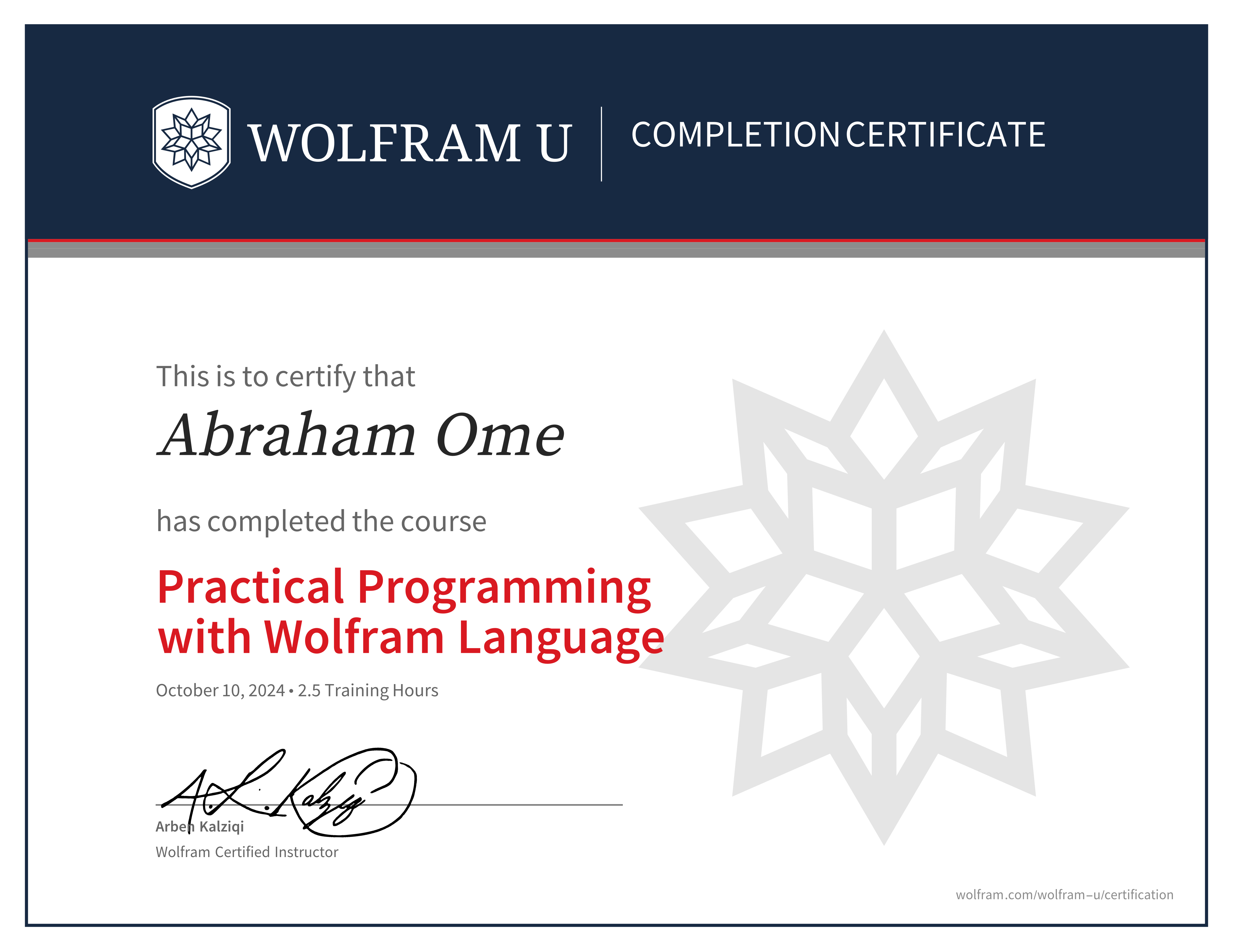 certificate image