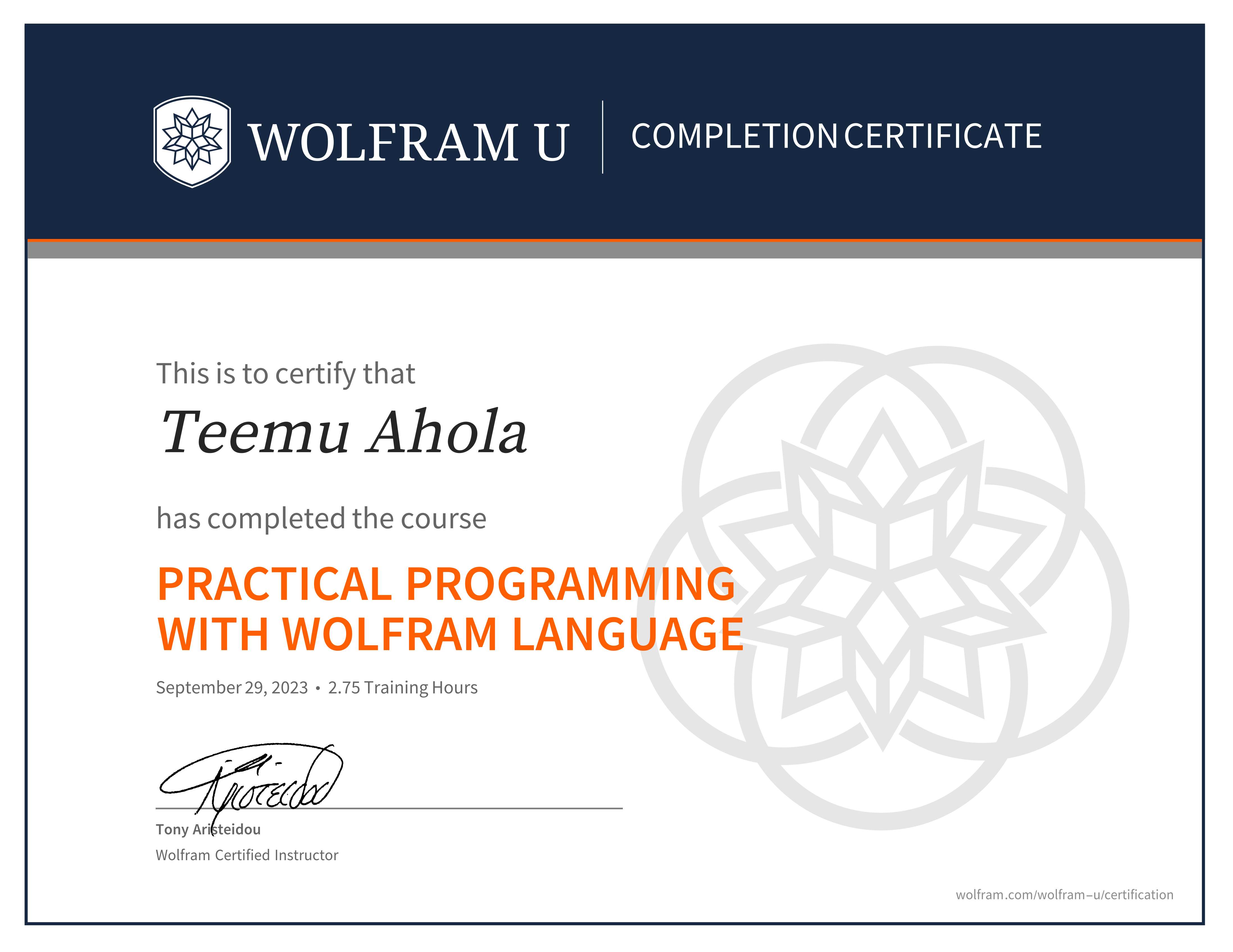 certificate image