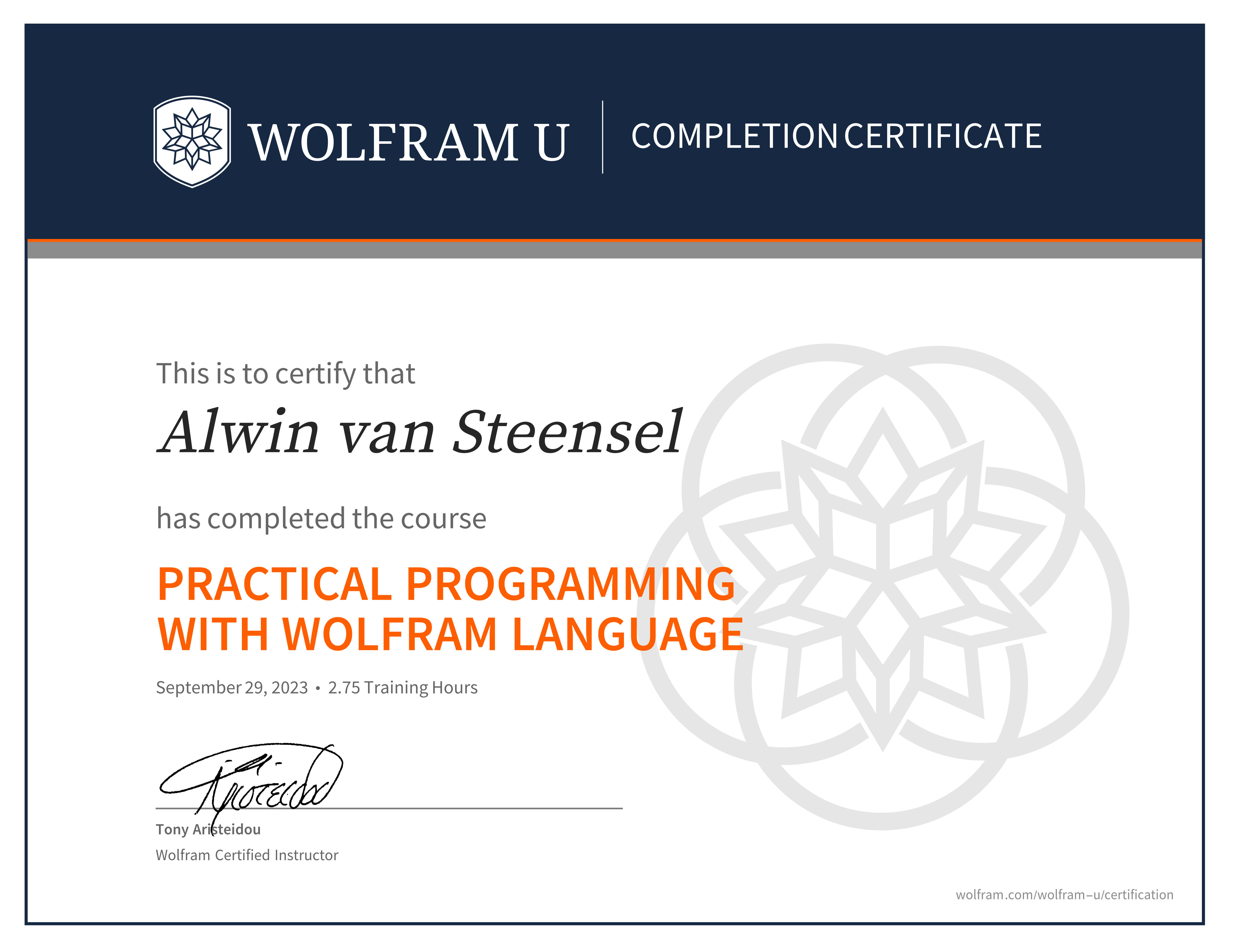 certificate image