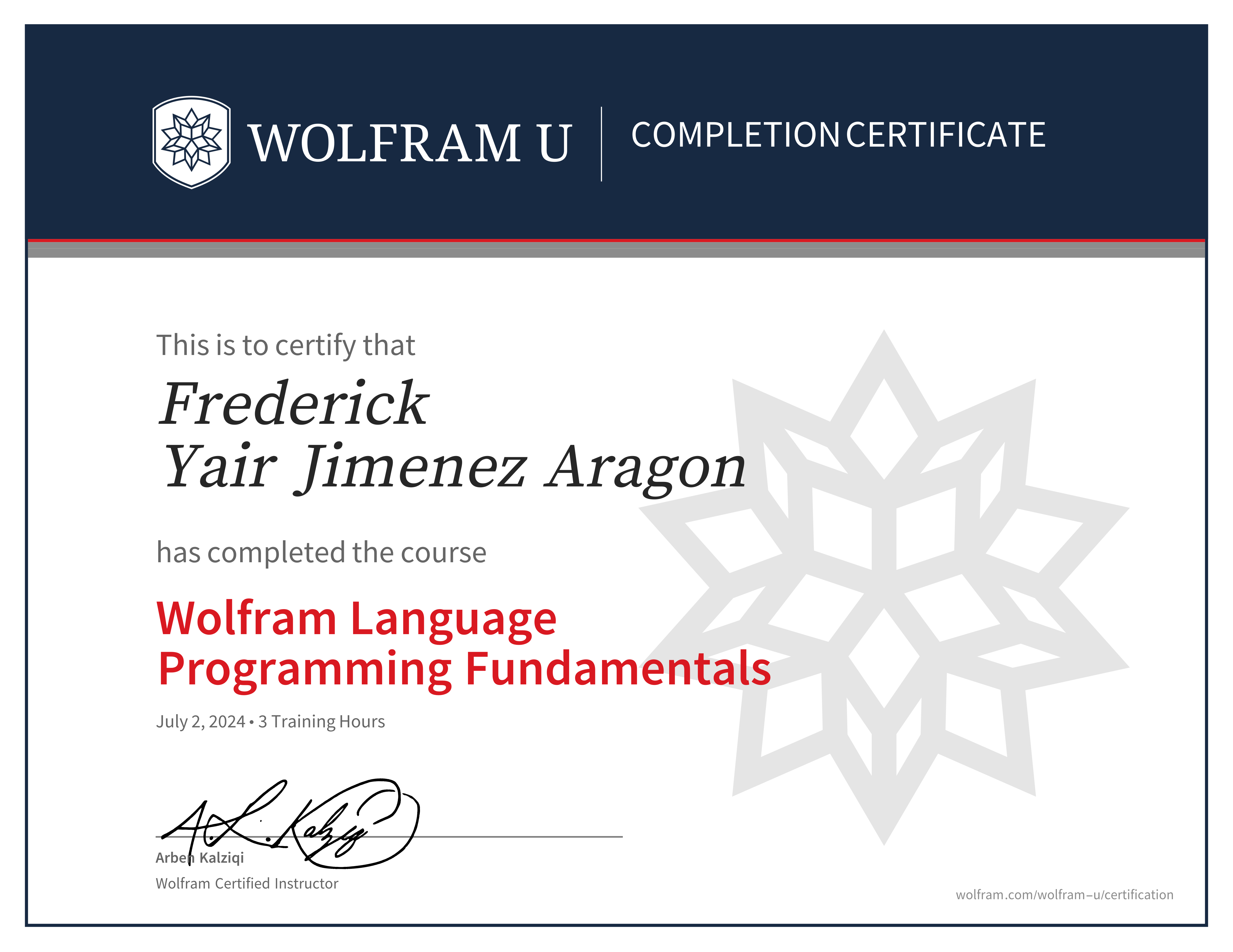 certificate image