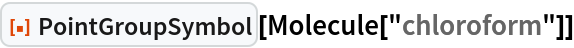 PointGroupSymbol | Wolfram Function Repository
