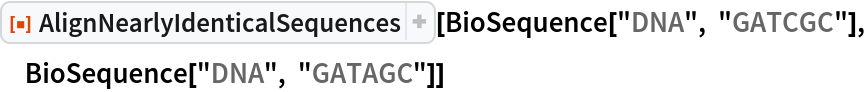 AlignNearlyIdenticalSequences | Wolfram Function Repository