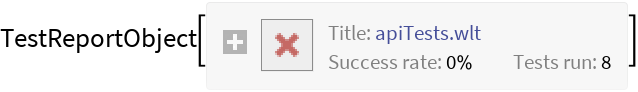 MonitoredTestReport | Wolfram Function Repository
