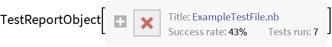 MonitoredTestReport | Wolfram Function Repository