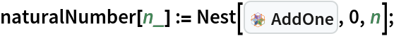 naturalNumber[n_] := Nest[InterpretationBox[FrameBox[TagBox[TooltipBox[PaneBox[GridBox[List[List[GraphicsBox[List[Thickness[0.015384615384615385`], StyleBox[List[FilledCurveBox[List[List[List[0, 2, 0], List[0, 1, 0], List[0, 1, 0], List[0, 1, 0]], List[List[0, 2, 0], List[0, 1, 0], List[0, 1, 0], List[0, 1, 0]], List[List[0, 2, 0], List[0, 1, 0], List[0, 1, 0], List[0, 1, 0]]], List[List[List[19.29685914516449`, 56.875006675720215`], List[32.49997329711914`, 64.49218791723251`], List[45.70308744907379`, 56.875006675720215`], List[32.49997329711914`, 49.257825434207916`], List[19.29685914516449`, 56.875006675720215`]], List[List[21.328107476234436`, 56.875006675720215`], List[32.49997329711914`, 63.32422015108166`], List[43.671839118003845`, 56.875006675720215`], List[32.49997329711914`, 50.42579283714326`], List[21.328107476234436`, 56.875006675720215`]], List[List[33.00778537988663`, 33.26174482703209`], List[33.00778537988663`, 48.496107310056686`], List[46.21089953184128`, 56.113288551568985`], List[46.21089953184128`, 40.87892606854439`], List[33.00778537988663`, 33.26174482703209`]]]]], List[FaceForm[RGBColor[0.7019607843137254`, 0.6039215686274509`, 0.788235294117647`, 1.`]]], Rule[StripOnInput, False]], StyleBox[List[FilledCurveBox[List[List[List[0, 2, 0], List[0, 1, 0], List[0, 1, 0], List[0, 1, 0]]], List[List[List[31.992161214351654`, 33.26174482703209`], List[18.789047062397003`, 40.87892606854439`], List[18.789047062397003`, 56.113288551568985`], List[31.992161214351654`, 48.496107310056686`], List[31.992161214351654`, 33.26174482703209`]]]]], List[FaceForm[RGBColor[0.5372549019607843`, 0.403921568627451`, 0.6745098039215687`, 1.`]]], Rule[StripOnInput, False]], StyleBox[List[FilledCurveBox[List[List[List[0, 2, 0], List[0, 1, 0], List[0, 1, 0], List[0, 1, 0]], List[List[0, 2, 0], List[0, 1, 0], List[0, 1, 0], List[0, 1, 0]], List[List[0, 2, 0], List[0, 1, 0], List[0, 1, 0], List[0, 1, 0]]], List[List[List[17.77342289686203`, 8.886764854192734`], List[4.570308744907379`, 16.503946095705032`], List[4.570308744907379`, 31.73830857872963`], List[17.77342289686203`, 24.12112733721733`], List[17.77342289686203`, 8.886764854192734`]], List[List[16.757798731327057`, 10.664107143878937`], List[5.585932910442352`, 17.113319045306525`], List[5.585932910442352`, 29.960966289043427`], List[16.757798731327057`, 23.511754387615838`], List[16.757798731327057`, 10.664107143878937`]], List[List[31.484349131584167`, 32.50002670288086`], List[18.281234979629517`, 40.11720794439316`], List[5.078120827674866`, 32.50002670288086`], List[18.281234979629517`, 24.88284546136856`], List[31.484349131584167`, 32.50002670288086`]]]]], List[FaceForm[RGBColor[0.6352941176470588`, 0.7333333333333333`, 0.8313725490196079`, 1.`]]], Rule[StripOnInput, False]], StyleBox[List[FilledCurveBox[List[List[List[0, 2, 0], List[0, 1, 0], List[0, 1, 0], List[0, 1, 0]]], List[List[List[31.992161214351654`, 31.73830857872963`], List[18.789047062397003`, 24.12112733721733`], List[18.789047062397003`, 8.886764854192734`], List[31.992161214351654`, 16.503946095705032`], List[31.992161214351654`, 31.73830857872963`]]]]], List[FaceForm[RGBColor[0.2901960784313726`, 0.40784313725490196`, 0.5764705882352941`, 1.`]]], Rule[StripOnInput, False]], StyleBox[List[FilledCurveBox[List[List[List[0, 2, 0], List[0, 1, 0], List[0, 1, 0], List[0, 1, 0]], List[List[0, 2, 0], List[0, 1, 0], List[0, 1, 0], List[0, 1, 0]], List[List[0, 2, 0], List[0, 1, 0], List[0, 1, 0], List[0, 1, 0]]], List[List[List[47.22652369737625`, 8.886764854192734`], List[47.22652369737625`, 24.12112733721733`], List[60.4296378493309`, 31.73830857872963`], List[60.4296378493309`, 16.503946095705032`], List[47.22652369737625`, 8.886764854192734`]], List[List[48.242147862911224`, 10.664107143878937`], List[48.242147862911224`, 23.511754387615838`], List[59.41401368379593`, 29.960966289043427`], List[59.41401368379593`, 17.113319045306525`], List[48.242147862911224`, 10.664107143878937`]], List[List[33.515597462654114`, 32.50002670288086`], List[46.718711614608765`, 40.11720794439316`], List[59.921825766563416`, 32.50002670288086`], List[46.718711614608765`, 24.88284546136856`], List[33.515597462654114`, 32.50002670288086`]]]]], List[FaceForm[RGBColor[0.6`, 0.6`, 0.37254901960784315`, 1.`]]], Rule[StripOnInput, False]], StyleBox[List[FilledCurveBox[List[List[List[0, 2, 0], List[0, 1, 0], List[0, 1, 0], List[0, 1, 0]]], List[List[List[33.00778537988663`, 31.73830857872963`], List[33.00778537988663`, 16.503946095705032`], List[46.21089953184128`, 8.886764854192734`], List[46.21089953184128`, 24.12112733721733`], List[33.00778537988663`, 31.73830857872963`]]]]], List[FaceForm[RGBColor[0.396078431372549`, 0.6039215686274509`, 0.30196078431372547`, 1.`]]], Rule[StripOnInput, False]], StyleBox[List[FilledCurveBox[List[List[List[0, 2, 0], List[0, 1, 0], List[0, 1, 0], List[0, 1, 0]], List[List[0, 2, 0], List[0, 1, 0], List[0, 1, 0], List[0, 1, 0]], List[List[0, 2, 0], List[0, 1, 0], List[0, 1, 0], List[0, 1, 0]], List[List[0, 2, 0], List[0, 1, 0], List[0, 1, 0], List[0, 1, 0]], List[List[0, 2, 0], List[0, 1, 0], List[0, 1, 0], List[0, 1, 0]], List[List[0, 2, 0], List[0, 1, 0], List[0, 1, 0], List[0, 1, 0]]], List[List[List[5.585932910442352`, 35.03908711671829`], List[5.585932910442352`, 47.88673242330583`], List[16.757798731327057`, 54.33594626188278`], List[16.757798731327057`, 41.488300955295244`], List[5.585932910442352`, 35.03908711671829`]], List[List[4.570308744907379`, 33.26174482703209`], List[4.570308744907379`, 48.496107310056686`], List[17.77342289686203`, 56.113288551568985`], List[17.77342289686203`, 40.87892606854439`], List[4.570308744907379`, 33.26174482703209`]], List[List[60.4296378493309`, 33.26174482703209`], List[47.22652369737625`, 40.87892606854439`], List[47.22652369737625`, 56.113288551568985`], List[60.4296378493309`, 48.496107310056686`], List[60.4296378493309`, 33.26174482703209`]], List[List[59.41401368379593`, 35.03908711671829`], List[48.242147862911224`, 41.488300955295244`], List[48.242147862911224`, 54.33594626188278`], List[59.41401368379593`, 47.88673242330583`], List[59.41401368379593`, 35.03908711671829`]], List[List[19.29685914516449`, 8.125046730041504`], List[32.49997329711914`, 15.742227971553802`], List[45.70308744907379`, 8.125046730041504`], List[32.49997329711914`, 0.5078654885292053`], List[19.29685914516449`, 8.125046730041504`]], List[List[21.328107476234436`, 8.125046730041504`], List[32.49997329711914`, 14.574258631469093`], List[43.671839118003845`, 8.125046730041504`], List[32.49997329711914`, 1.6758348286139153`], List[21.328107476234436`, 8.125046730041504`]]]]], List[FaceForm[RGBColor[0.9607843137254902`, 0.5098039215686274`, 0.20784313725490197`, 1.`]]], Rule[StripOnInput, False]], StyleBox[List[FilledCurveBox[List[List[List[1, 4, 3], List[1, 3, 3], List[1, 3, 3], List[1, 3, 3]]], List[List[List[7.109369158744812`, 32.50002670288086`], List[7.109369158744812`, 31.097747524374427`], List[5.972591313425198`, 29.960966289043427`], List[4.570308744907379`, 29.960966289043427`], List[3.168024481383867`, 29.960966289043427`], List[2.0312483310699463`, 31.097747524374427`], List[2.0312483310699463`, 32.50002670288086`], List[2.0312483310699463`, 33.90230975568602`], List[3.168024481383867`, 35.03908711671829`], List[4.570308744907379`, 35.03908711671829`], List[5.972591313425198`, 35.03908711671829`], List[7.109369158744812`, 33.90230975568602`], List[7.109369158744812`, 32.50002670288086`]]]]], List[FaceForm[RGBColor[0.9607843137254902`, 0.5098039215686274`, 0.20784313725490197`, 1.`]]], Rule[StripOnInput, False]], StyleBox[List[FilledCurveBox[List[List[List[1, 4, 3], List[1, 3, 3], List[1, 3, 3], List[1, 3, 3]]], List[List[List[20.82029539346695`, 56.36719459295273`], List[20.82029539346695`, 54.96491250872225`], List[19.683518032434677`, 53.828134179115295`], List[18.281234979629517`, 53.828134179115295`], List[16.878951926824357`, 53.828134179115295`], List[15.742174565792084`, 54.96491250872225`], List[15.742174565792084`, 56.36719459295273`], List[15.742174565792084`, 57.76947716147055`], List[16.878951926824357`, 58.90625500679016`], List[18.281234979629517`, 58.90625500679016`], List[19.683518032434677`, 58.90625500679016`], List[20.82029539346695`, 57.76947716147055`], List[20.82029539346695`, 56.36719459295273`]]]]], List[FaceForm[RGBColor[0.9607843137254902`, 0.5098039215686274`, 0.20784313725490197`, 1.`]]], Rule[StripOnInput, False]], StyleBox[List[FilledCurveBox[List[List[List[1, 4, 3], List[1, 3, 3], List[1, 3, 3], List[1, 3, 3]]], List[List[List[20.82029539346695`, 40.625020027160645`], List[20.82029539346695`, 39.222736974355485`], List[19.683518032434677`, 38.08595961332321`], List[18.281234979629517`, 38.08595961332321`], List[16.878951926824357`, 38.08595961332321`], List[15.742174565792084`, 39.222736974355485`], List[15.742174565792084`, 40.625020027160645`], List[15.742174565792084`, 42.027303079965804`], List[16.878951926824357`, 43.16408044099808`], List[18.281234979629517`, 43.16408044099808`], List[19.683518032434677`, 43.16408044099808`], List[20.82029539346695`, 42.027303079965804`], List[20.82029539346695`, 40.625020027160645`]]]]], List[FaceForm[RGBColor[0.9607843137254902`, 0.5098039215686274`, 0.20784313725490197`, 1.`]]], Rule[StripOnInput, False]], StyleBox[List[FilledCurveBox[List[List[List[1, 4, 3], List[1, 3, 3], List[1, 3, 3], List[1, 3, 3]]], List[List[List[20.82029539346695`, 24.375033378601074`], List[20.82029539346695`, 22.97275420009464`], List[19.683518032434677`, 21.83597296476364`], List[18.281234979629517`, 21.83597296476364`], List[16.878951926824357`, 21.83597296476364`], List[15.742174565792084`, 22.97275420009464`], List[15.742174565792084`, 24.375033378601074`], List[15.742174565792084`, 25.777316431406234`], List[16.878951926824357`, 26.914093792438507`], List[18.281234979629517`, 26.914093792438507`], List[19.683518032434677`, 26.914093792438507`], List[20.82029539346695`, 25.777316431406234`], List[20.82029539346695`, 24.375033378601074`]]]]], List[FaceForm[RGBColor[0.9607843137254902`, 0.5098039215686274`, 0.20784313725490197`, 1.`]]], Rule[StripOnInput, False]], StyleBox[List[FilledCurveBox[List[List[List[1, 4, 3], List[1, 3, 3], List[1, 3, 3], List[1, 3, 3]]], List[List[List[20.82029539346695`, 8.63285881280899`], List[20.82029539346695`, 7.230591257198739`], List[19.683518032434677`, 6.093798398971558`], List[18.281234979629517`, 6.093798398971558`], List[16.878951926824357`, 6.093798398971558`], List[15.742174565792084`, 7.230591257198739`], List[15.742174565792084`, 8.63285881280899`], List[15.742174565792084`, 10.035130242717969`], List[16.878951926824357`, 11.171919226646423`], List[18.281234979629517`, 11.171919226646423`], List[19.683518032434677`, 11.171919226646423`], List[20.82029539346695`, 10.035130242717969`], List[20.82029539346695`, 8.63285881280899`]]]]], List[FaceForm[RGBColor[0.9607843137254902`, 0.5098039215686274`, 0.20784313725490197`, 1.`]]], Rule[StripOnInput, False]], StyleBox[List[FilledCurveBox[List[List[List[1, 4, 3], List[1, 3, 3], List[1, 3, 3], List[1, 3, 3]]], List[List[List[35.03903371095657`, 48.75001335144043`], List[35.03903371095657`, 47.34773029863527`], List[33.90225247562557`, 46.210952937603`], List[32.49997329711914`, 46.210952937603`], List[31.09769024431398`, 46.210952937603`], List[29.960912883281708`, 47.34773029863527`], List[29.960912883281708`, 48.75001335144043`], List[29.960912883281708`, 50.15229543567091`], List[31.09769024431398`, 51.28907376527786`], List[32.49997329711914`, 51.28907376527786`], List[33.90225247562557`, 51.28907376527786`], List[35.03903371095657`, 50.15229543567091`], List[35.03903371095657`, 48.75001335144043`]]]]], List[FaceForm[RGBColor[0.9607843137254902`, 0.5098039215686274`, 0.20784313725490197`, 1.`]]], Rule[StripOnInput, False]], StyleBox[List[FilledCurveBox[List[List[List[1, 4, 3], List[1, 3, 3], List[1, 3, 3], List[1, 3, 3]]], List[List[List[35.03903371095657`, 32.50002670288086`], List[35.03903371095657`, 31.097747524374427`], List[33.90225247562557`, 29.960966289043427`], List[32.49997329711914`, 29.960966289043427`], List[31.09769024431398`, 29.960966289043427`], List[29.960912883281708`, 31.097747524374427`], List[29.960912883281708`, 32.50002670288086`], List[29.960912883281708`, 33.90230975568602`], List[31.09769024431398`, 35.03908711671829`], List[32.49997329711914`, 35.03908711671829`], List[33.90225247562557`, 35.03908711671829`], List[35.03903371095657`, 33.90230975568602`], List[35.03903371095657`, 32.50002670288086`]]]]], List[FaceForm[RGBColor[0.9607843137254902`, 0.5098039215686274`, 0.20784313725490197`, 1.`]]], Rule[StripOnInput, False]], StyleBox[List[FilledCurveBox[List[List[List[1, 4, 3], List[1, 3, 3], List[1, 3, 3], List[1, 3, 3]]], List[List[List[35.03903371095657`, 16.25004005432129`], List[35.03903371095657`, 14.847760875814856`], List[33.90225247562557`, 13.710979640483856`], List[32.49997329711914`, 13.710979640483856`], List[31.09769024431398`, 13.710979640483856`], List[29.960912883281708`, 14.847760875814856`], List[29.960912883281708`, 16.25004005432129`], List[29.960912883281708`, 17.65232310712645`], List[31.09769024431398`, 18.789100468158722`], List[32.49997329711914`, 18.789100468158722`], List[33.90225247562557`, 18.789100468158722`], List[35.03903371095657`, 17.65232310712645`], List[35.03903371095657`, 16.25004005432129`]]]]], List[FaceForm[RGBColor[0.9607843137254902`, 0.5098039215686274`, 0.20784313725490197`, 1.`]]], Rule[StripOnInput, False]], StyleBox[List[FilledCurveBox[List[List[List[1, 4, 3], List[1, 3, 3], List[1, 3, 3], List[1, 3, 3]]], List[List[List[49.2577720284462`, 56.36719459295273`], List[49.2577720284462`, 54.96491250872225`], List[48.1209907931152`, 53.828134179115295`], List[46.718711614608765`, 53.828134179115295`], List[45.316428561803605`, 53.828134179115295`], List[44.17965120077133`, 54.96491250872225`], List[44.17965120077133`, 56.36719459295273`], List[44.17965120077133`, 57.76947716147055`], List[45.316428561803605`, 58.90625500679016`], List[46.718711614608765`, 58.90625500679016`], List[48.1209907931152`, 58.90625500679016`], List[49.2577720284462`, 57.76947716147055`], List[49.2577720284462`, 56.36719459295273`]]]]], List[FaceForm[RGBColor[0.9607843137254902`, 0.5098039215686274`, 0.20784313725490197`, 1.`]]], Rule[StripOnInput, False]], StyleBox[List[FilledCurveBox[List[List[List[1, 4, 3], List[1, 3, 3], List[1, 3, 3], List[1, 3, 3]]], List[List[List[49.2577720284462`, 40.625020027160645`], List[49.2577720284462`, 39.222736974355485`], List[48.1209907931152`, 38.08595961332321`], List[46.718711614608765`, 38.08595961332321`], List[45.316428561803605`, 38.08595961332321`], List[44.17965120077133`, 39.222736974355485`], List[44.17965120077133`, 40.625020027160645`], List[44.17965120077133`, 42.027303079965804`], List[45.316428561803605`, 43.16408044099808`], List[46.718711614608765`, 43.16408044099808`], List[48.1209907931152`, 43.16408044099808`], List[49.2577720284462`, 42.027303079965804`], List[49.2577720284462`, 40.625020027160645`]]]]], List[FaceForm[RGBColor[0.9607843137254902`, 0.5098039215686274`, 0.20784313725490197`, 1.`]]], Rule[StripOnInput, False]], StyleBox[List[FilledCurveBox[List[List[List[1, 4, 3], List[1, 3, 3], List[1, 3, 3], List[1, 3, 3]]], List[List[List[49.2577720284462`, 24.375033378601074`], List[49.2577720284462`, 22.97275420009464`], List[48.1209907931152`, 21.83597296476364`], List[46.718711614608765`, 21.83597296476364`], List[45.316428561803605`, 21.83597296476364`], List[44.17965120077133`, 22.97275420009464`], List[44.17965120077133`, 24.375033378601074`], List[44.17965120077133`, 25.777316431406234`], List[45.316428561803605`, 26.914093792438507`], List[46.718711614608765`, 26.914093792438507`], List[48.1209907931152`, 26.914093792438507`], List[49.2577720284462`, 25.777316431406234`], List[49.2577720284462`, 24.375033378601074`]]]]], List[FaceForm[RGBColor[0.9607843137254902`, 0.5098039215686274`, 0.20784313725490197`, 1.`]]], Rule[StripOnInput, False]], StyleBox[List[FilledCurveBox[List[List[List[1, 4, 3], List[1, 3, 3], List[1, 3, 3], List[1, 3, 3]]], List[List[List[49.2577720284462`, 8.63285881280899`], List[49.2577720284462`, 7.230591257198739`], List[48.1209907931152`, 6.093798398971558`], List[46.718711614608765`, 6.093798398971558`], List[45.316428561803605`, 6.093798398971558`], List[44.17965120077133`, 7.230591257198739`], List[44.17965120077133`, 8.63285881280899`], List[44.17965120077133`, 10.035130242717969`], List[45.316428561803605`, 11.171919226646423`], List[46.718711614608765`, 11.171919226646423`], List[48.1209907931152`, 11.171919226646423`], List[49.2577720284462`, 10.035130242717969`], List[49.2577720284462`, 8.63285881280899`]]]]], List[FaceForm[RGBColor[0.9607843137254902`, 0.5098039215686274`, 0.20784313725490197`, 1.`]]], Rule[StripOnInput, False]], StyleBox[List[FilledCurveBox[List[List[List[1, 4, 3], List[1, 3, 3], List[1, 3, 3], List[1, 3, 3]]], List[List[List[62.968698263168335`, 32.50002670288086`], List[62.968698263168335`, 31.097747524374427`], List[61.83190540494115`, 29.960966289043427`], List[60.4296378493309`, 29.960966289043427`], List[59.027366419421924`, 29.960966289043427`], List[57.89057743549347`, 31.097747524374427`], List[57.89057743549347`, 32.50002670288086`], List[57.89057743549347`, 33.90230975568602`], List[59.027366419421924`, 35.03908711671829`], List[60.4296378493309`, 35.03908711671829`], List[61.83190540494115`, 35.03908711671829`], List[62.968698263168335`, 33.90230975568602`], List[62.968698263168335`, 32.50002670288086`]]]]], List[FaceForm[RGBColor[0.9607843137254902`, 0.5098039215686274`, 0.20784313725490197`, 1.`]]], Rule[StripOnInput, False]]], List[Rule[BaselinePosition, Scaled[0.15`]], Rule[ImageSize, 10], Rule[ImageSize, List[Automatic, 35]]]], StyleBox[RowBox[List["AddOne", " "]], Rule[ShowAutoStyles, False], Rule[ShowStringCharacters, False], Rule[FontSize, Times[0.9`, Inherited]], Rule[FontColor, GrayLevel[0.1`]]]]], Rule[GridBoxSpacings, List[Rule["Columns", List[List[0.25`]]]]]], Rule[Alignment, List[Left, Baseline]], Rule[BaselinePosition, Baseline], Rule[FrameMargins, List[List[3, 0], List[0, 0]]], Rule[BaseStyle, List[Rule[LineSpacing, List[0, 0]], Rule[LineBreakWithin, False]]]], RowBox[List["PacletSymbol", "[", RowBox[List["\"SamplePublisher/SamplePaclet\"", ",", "\"AddOne\""]], "]"]], Rule[TooltipStyle, List[Rule[ShowAutoStyles, True], Rule[ShowStringCharacters, True]]]], Function[Annotation[Slot[1], Style[Defer[PacletSymbol["SamplePublisher/SamplePaclet", "AddOne"]], Rule[ShowStringCharacters, True]], "Tooltip"]]], Rule[Background, RGBColor[0.968`, 0.976`, 0.984`]], Rule[BaselinePosition, Baseline], Rule[DefaultBaseStyle, List[]], Rule[FrameMargins, List[List[0, 0], List[1, 1]]], Rule[FrameStyle, RGBColor[0.831`, 0.847`, 0.85`]], Rule[RoundingRadius, 4]], PacletSymbol["SamplePublisher/SamplePaclet", "AddOne"], Rule[Selectable, False], Rule[SelectWithContents, True], Rule[BoxID, "PacletSymbolBox"]], 0, n];