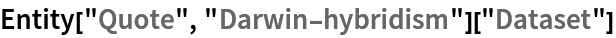 Entity["Quote", "Darwin-hybridism"]["Dataset"]