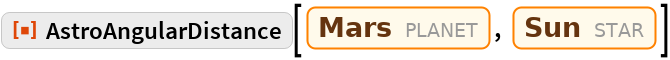 AstroAngularDistance | Wolfram Function Repository