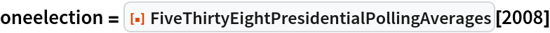 oneelection = ResourceFunction["FiveThirtyEightPresidentialPollingAverages"][2008]