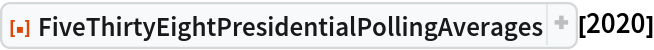 ResourceFunction["FiveThirtyEightPresidentialPollingAverages", ResourceVersion->"3.1.0", ResourceSystemBase -> "https://www.wolframcloud.com/obj/resourcesystem/api/1.0"][2020]