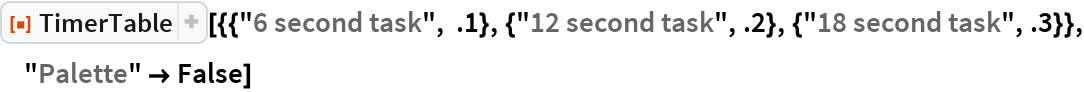 TimerTable | Wolfram Function Repository