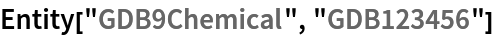 Entity["GDB9Chemical", "GDB123456"]