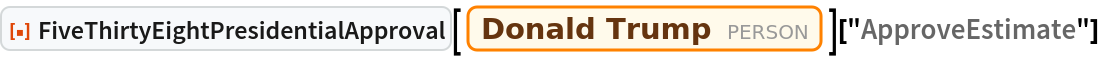 ResourceFunction["FiveThirtyEightPresidentialApproval"][
  Entity["Person", "DonaldTrump::6vv3q"]]["ApproveEstimate"]