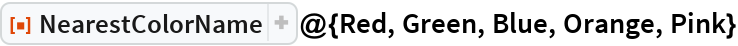 NearestColorName | Wolfram Function Repository