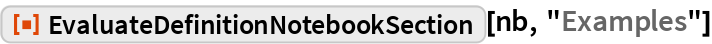 EvaluateDefinitionNotebookSection | Wolfram Function Repository
