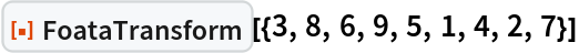 ResourceFunction["FoataTransform"][{3, 8, 6, 9, 5, 1, 4, 2, 7}]