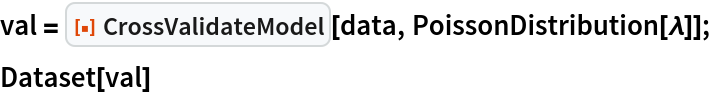 CrossValidateModel | Wolfram Function Repository