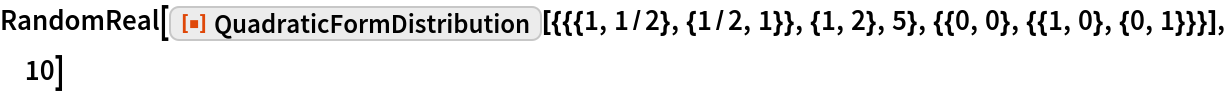 QuadraticFormDistribution | Wolfram Function Repository