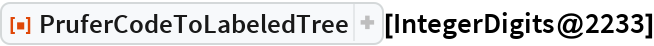 PruferCodeToLabeledTree | Wolfram Function Repository