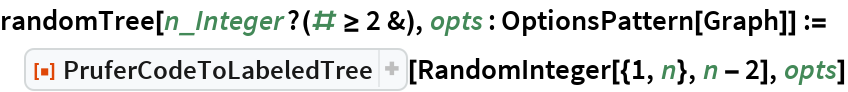 PruferCodeToLabeledTree | Wolfram Function Repository