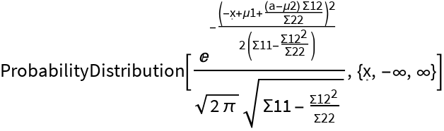 ConditionedMultinormalDistribution | Wolfram Function Repository