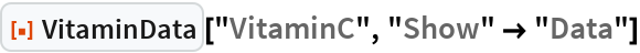 VitaminData | Wolfram Function Repository