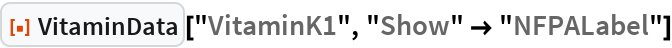 VitaminData | Wolfram Function Repository