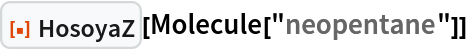 ResourceFunction["HosoyaZ"][Molecule["neopentane"]]