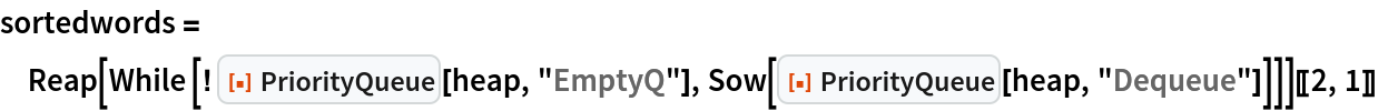 PriorityQueue | Wolfram Function Repository
