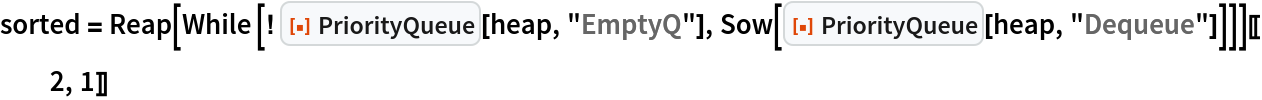 PriorityQueue | Wolfram Function Repository