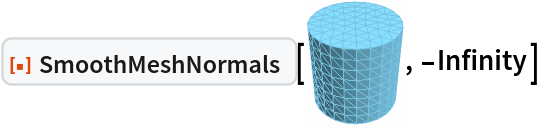 ResourceFunction["SmoothMeshNormals"][\!\(\*
Graphics3DBox[
TagBox[
DynamicModuleBox[{Typeset`mesh = HoldComplete[
BoundaryMeshRegion[CompressedData["
1:eJx1mT2IXkUUhk8SjaCNwRgFq6SwiD+NVTDwio0WqWwUsZCAijZWgoq/hbIJ
RoIrIhZBRcJuNiwIoiAxdy2UwBp2AgmK0XgQWQcM8hUGNRIV9p65y3fuPrcZ
9tnzzXnPfDvvnTm7c//TDzy22cx2bTLbYu2ZdDb1TLobu/vv+7H+3h3eOvvl
i4dL1/jCvofq85/+1v239vw08NN3v/z4kfdXu29ibHzT2ujdsfhc42/HvNsj
T+Obb/rqjQNPfnJiWtekO9jHa0eKv9Lr0EKaP3TodNITccr6o14dSvXGqCtn
nlm9ePtnexsP3Xo3dDU+F/Nf3dc98FOh50yMjf8d+o/H5xp/M+Ztuhq/9uCR
fXueO9Z0DHwmdO9I8X9EnYtp/q9jXc4mPR/FOl6X9G+LdV9M9fZjHf39nPvg
i4+fPbTa/TXzxIMnn1pfz9teuOXz2f0/d7t3PvzPW99fWP/e18bvulf23Hvn
D6d+Gfj8OzMXZheWum3nHp2f+/DXgR/tuTL/d63eb5Xn2d3n1R0p79lepy4n
nVGX+vV+b/h7jLr0Zx8/rEPUpahr4Fv7uvRSr2fgJ0P/9b3+gb8W9d6Q+MW+
ru71NM+uWM97Ut6VWP+bD0zr7EcffV/9vjgf+3ol7d8S+/f8wK95ZPtdtx59
9cT0fG0/rmghxc/3P2tLzJf0KO/7xYi/FPM1flX/ec3F7xuP72lvmw/0D/x4
6Luc5rcpfevr08+zFPMsp3q7qHc51VU0vU5N/1LoX077tIu6l5Oe/Ey6jX8/
Efi2wLcFvi3wbYFvj76/xsG3Bb4t8G2Bbwt8W0Oead8W+LbAtwW+LfBtgW8L
fFvg2wLfFvi2wLcFvh3jyLcFvi3wbYFvC3xb4NsC3xb4tsC3W13ZtwW+LfBt
gW8LfFvg2wLfFvi2wLdjHPm2wLcFvi3wbYFvC3y76cn7XuDbAt8W+HbWP3Dw
7RhHvi3wbYFvt3mybwt8W+Dbsg2f9fPaNG/7MHMHnt+fozw5HvI66YH3SIV7
gQMvwM0gHvI66YH3WoV7igMvwM0gHvI66YH3bIV7kwMvwM0gHvI66YH3foV7
nAMvwM0gHvI66YFzSIV7pQMvwM0gHvI66YFzUYV7rgMvwM0gHvKOz9lN58bn
tAr3bgdegJtBPOR10gPnxgp9AAdegJtBPOR10gPn2Ap9CQdegJtBPOR10gPn
6gp9EgdegA/+meMhr5MeOOdX6Ns48AJ8eB/leMjrpGd4/0/fO4b3e+IOvABv
zyge8jrpgXtQhb6WAy/AzSAe8jrpgXtZhT6bAy/AzSAe8jrpgXtihb6fAy/A
zSAe8jrpgXtrhT6kAy/AzSAe8jrpgXt0hb6oAy/AzSAe8jrpgXt9hT6tAy/A
zSAe8jrpgT5Dhb6xAy/AzSAe8jrpgb5HhT62Ay/AzSAe8jrpgT5Mhb66Ay/A
zSAe8jrpgb5QhT6/Ay/AzSAe8jrpgT5Vhf87OPAC3AziIa+THv0PUpDVwg==

"], {
Polygon[CompressedData["
1:eJxN2HWUVtUawOGhu5GGYUZR5IqIiBcQLt0piIGiCIqBgig3xMKWTkXp7haQ
blAaFaUURCUkRQxC4LLXPN9a+4/jed79ruX8vnPWGmYmpWO31l3TJyUl1br+
nwzX7+muX2F+xRX8Fof7q67gtzncX3MFv8Ph/ror+F0O9zdcwe9xuPdyBb/P
4f6mK/gDDvd/uYJr6s2g7y3uzb31vc19uI++d7gv99X3Lvfjfvre4/7cX9/7
PIAH6PuAB/JAzTW5lt6M+nrzIB6krw8P5sH6+vIQHqKvHw/lofr68zAepm8A
f8gf6hvIH/FHmmtxbb2Z9A3i4Txc32D+mD/WN4Q/4U/0DeURPELfMB7JI/V9
yKN4lL6PeDSP1lyb6+jNrG84j+Ex+j7msTxW3yc8jsfpG8Hjeby+kTyBJ+gb
xRN5or7RPIknaa7DdfVm0TeGJ/NkfWN5Ck/RN46n8lR943kaT9M3gafzdH0T
eQbP0DeJZ/JMzXW5nt6s+ibzLJ6lbwrP5tn6pvIcnqNvGs/lufqm8zyep28G
z+f5+mbyAl6guR7X15tN3yz+lD/VN5sX8kJ9c3gRL9I3lxfzYn3z+DP+TN98
XsJL9C3gpbxUc31uoDe7vk95GS/Tt5CX83J9i3gFr9C3mFfySn2f8SpepW8J
r+bV+pbyGl6juQE31JtD3zJey2v1Led1vE7fCl7P6/Wt5A28Qd8q3sgb9a3m
TbxJ3xr+nD/X3JAb6c2pby1/wV/oW8ebebO+9byFt+jbwFt5q76NvI236dvE
23m7vs95B+/Q3Igb682l7wveyTv1beZdvEvfFv6Sv9S3lb/ir/Rt46/5a33b
eTfv1reDv+FvNDfmJnpz69vJ3/K3+nbxHt6j70vey3v1fcX7eJ++r3k/79e3
mw/wAX3f8Hf8neYm3FRvHn3f8vf8vb49fJAP6tvLh/iQvn38A/+gbz8f5sP6
DvCP/KO+7/gn/klzU26mN6++7/ln/lnfQT7CR/Qd4qN8VN8PfIyP6TvMx/m4
vh/5F/5F3098gk9obsbN9ebT9zOf5JP6jvApPqXvKJ/m0/qO8Rk+o+84n+Wz
+n7hX/lXfSf4HJ/T3Jxb6M2v7yT/xr/pO8Xn+by+0/w7/67vDP/Bf+g7y3/y
n/p+5b/4L33n+AJf0NyCW+otoO83vsgX9Z3nS3xJ3+98mS/r+4P/5r/1/clX
+Iq+v/gqX9V3ga/xNc0tuZXegvoucvil7KL7JY3B6czhflljcHpzuP+tMTiD
OdyvaAzOaA73qxqDM5nD/ZrG4MzmcG+lO/hevTfoC1dwFs6iOR1n5aya03M2
zqY5A2fn7Jozcg7OoTkT5+ScmjNzLs6lOVzBrbUX0hyu4NycW19WzsN59GXj
vJxXX3bOx/n05eD8nF9fTi7ABbTm4oJcUHO4gttoL6w5XME38A368nAhLqQv
LxfmwvrycREuoi8/F+Wi+gpwMS6mtSAX5+KawxV8n/YimsMVXIJL6CvEJbmk
vsJcikvpK8LJnKyvKJfm0vqKcQqnaC3OqZyqOVzBbbWn0xyu4FfM4V5SY/Cr
5nAvpTH4NXO4J2sMft0c7qU1Br9hDvcUjcG9zL30pfKb5nBv6woOf0cpqj98
jvQczsq5h/MMdsWcFTNntCvurLi5RFLa79Vhn5lL2JdwnsWupLOS5qx2pZyV
Micnpf2uEvbZOdk+2XkOu9LOSptz2qU4SzGnJqX9/Bf2uTnVPtV5Hrsbnd1o
zmt3k7ObzGWS0v5NDfv8XMa+jPMCdjc7u9lc0O4WZ7eYyyalfZ8K+0Jc1r6s
88J2tzq71VzErpyzcuZ/RO858V7D2d3u5aL3epuz28zlo/eZeH/l7cs7T7y/
253dbq4QvbfEe6pgX8F54j3d4ewOc8Xo/STeR0X7is4T7+NOZ3eaK0XvIfHc
K9lXcp547nc5u8tcOXreiedb2b6y88TzvdvZ3eZ/Rs818RzDWXX3cF4len6J
51XFvorzqtFzSjyXqvZVnVeLnkfi81ezr+b8nuhzJz7nPfb3OK8efb7E56lu
X915jehz1Ih6a0RdNaKvXyP6OjWi/9/9SWnfj8L3oprm4Kech7nW9euBaF/T
XPv69WC0r2V+yC78nayuuY5dbXP4G067aF/XHP428nC0r2d+xC787aGhuYFd
fXP4vbh9tG9oDr9vPhrtG5kfswu/zzU1N7FrbA6/a3SI9k3N4Wf4x6N9M3NH
u/AzcktzC7vm5vDzW6do39Icfi56Itq3Mj9pF37uaGNubXevOfyb2DnatzG3
9S4T+/vMT7vf7909zS9F+/C+non2D5ifjd5zO/NDdg+aw3vpEu3bmZ+L3md7
8yN2D5vD838+2rc3d43eWwfzY3aPmsNz7hbtO5hfiN5PJ3NHu8fN4Xl2j/ad
zC9G76Gz+Um7J8xPeXaJfWdzD/enPZ8e/HK0/3f0XLuYn7V7xvyf6Pk9b37O
rov5v9Fz6mbuave8+X/R8+hufsGum/nl6HO/ZH7Rrru5p3sPTnyOnlFvz6ir
Z/T1e0Zf5/+6lwv5
"]]}, Method -> {"EliminateUnusedCoordinates" -> True, "DeleteDuplicateCoordinates" -> Automatic, "DeleteDuplicateCells" -> Automatic, "VertexAlias" -> Identity, "CheckOrientation" -> Automatic, "CoplanarityTolerance" -> Automatic, "CheckIntersections" -> Automatic, "BoundaryNesting" -> {{0, 0}}, "SeparateBoundaries" -> False, "TJunction" -> Automatic, "PropagateMarkers" -> True, "ZeroTest" -> Automatic, "Hash" -> 477854254449352176}]]}, 
TagBox[GraphicsComplex3DBox[CompressedData["
1:eJx1mT2IXkUUhk8SjaCNwRgFq6SwiD+NVTDwio0WqWwUsZCAijZWgoq/hbIJ
RoIrIhZBRcJuNiwIoiAxdy2UwBp2AgmK0XgQWQcM8hUGNRIV9p65y3fuPrcZ
9tnzzXnPfDvvnTm7c//TDzy22cx2bTLbYu2ZdDb1TLobu/vv+7H+3h3eOvvl
i4dL1/jCvofq85/+1v239vw08NN3v/z4kfdXu29ibHzT2ujdsfhc42/HvNsj
T+Obb/rqjQNPfnJiWtekO9jHa0eKv9Lr0EKaP3TodNITccr6o14dSvXGqCtn
nlm9ePtnexsP3Xo3dDU+F/Nf3dc98FOh50yMjf8d+o/H5xp/M+Ztuhq/9uCR
fXueO9Z0DHwmdO9I8X9EnYtp/q9jXc4mPR/FOl6X9G+LdV9M9fZjHf39nPvg
i4+fPbTa/TXzxIMnn1pfz9teuOXz2f0/d7t3PvzPW99fWP/e18bvulf23Hvn
D6d+Gfj8OzMXZheWum3nHp2f+/DXgR/tuTL/d63eb5Xn2d3n1R0p79lepy4n
nVGX+vV+b/h7jLr0Zx8/rEPUpahr4Fv7uvRSr2fgJ0P/9b3+gb8W9d6Q+MW+
ru71NM+uWM97Ut6VWP+bD0zr7EcffV/9vjgf+3ol7d8S+/f8wK95ZPtdtx59
9cT0fG0/rmghxc/3P2tLzJf0KO/7xYi/FPM1flX/ec3F7xuP72lvmw/0D/x4
6Luc5rcpfevr08+zFPMsp3q7qHc51VU0vU5N/1LoX077tIu6l5Oe/Ey6jX8/
Efi2wLcFvi3wbYFvj76/xsG3Bb4t8G2Bbwt8W0Oead8W+LbAtwW+LfBtgW8L
fFvg2wLfFvi2wLcFvh3jyLcFvi3wbYFvC3xb4NsC3xb4tsC3W13ZtwW+LfBt
gW8LfFvg2wLfFvi2wLdjHPm2wLcFvi3wbYFvC3y76cn7XuDbAt8W+HbWP3Dw
7RhHvi3wbYFvt3mybwt8W+Dbsg2f9fPaNG/7MHMHnt+fozw5HvI66YH3SIV7
gQMvwM0gHvI66YH3WoV7igMvwM0gHvI66YH3bIV7kwMvwM0gHvI66YH3foV7
nAMvwM0gHvI66YFzSIV7pQMvwM0gHvI66YFzUYV7rgMvwM0gHvKOz9lN58bn
tAr3bgdegJtBPOR10gPnxgp9AAdegJtBPOR10gPn2Ap9CQdegJtBPOR10gPn
6gp9EgdegA/+meMhr5MeOOdX6Ns48AJ8eB/leMjrpGd4/0/fO4b3e+IOvABv
zyge8jrpgXtQhb6WAy/AzSAe8jrpgXtZhT6bAy/AzSAe8jrpgXtihb6fAy/A
zSAe8jrpgXtrhT6kAy/AzSAe8jrpgXt0hb6oAy/AzSAe8jrpgXt9hT6tAy/A
zSAe8jrpgT5Dhb6xAy/AzSAe8jrpgb5HhT62Ay/AzSAe8jrpgT5Mhb66Ay/A
zSAe8jrpgb5QhT6/Ay/AzSAe8jrpgT5Vhf87OPAC3AziIa+THv0PUpDVwg==

"], 
{RGBColor[0.465719011680535, 0.7656186418234469, 0.8836254737685788], EdgeForm[RGBColor[
         0.465719011680535, 0.7656186418234469, 0.8836254737685788]], TagBox[Polygon3DBox[CompressedData["
1:eJxN2HWUVtUawOGhu5GGYUZR5IqIiBcQLt0piIGiCIqBgig3xMKWTkXp7haQ
blAaFaUURCUkRQxC4LLXPN9a+4/jed79ruX8vnPWGmYmpWO31l3TJyUl1br+
nwzX7+muX2F+xRX8Fof7q67gtzncX3MFv8Ph/ror+F0O9zdcwe9xuPdyBb/P
4f6mK/gDDvd/uYJr6s2g7y3uzb31vc19uI++d7gv99X3Lvfjfvre4/7cX9/7
PIAH6PuAB/JAzTW5lt6M+nrzIB6krw8P5sH6+vIQHqKvHw/lofr68zAepm8A
f8gf6hvIH/FHmmtxbb2Z9A3i4Txc32D+mD/WN4Q/4U/0DeURPELfMB7JI/V9
yKN4lL6PeDSP1lyb6+jNrG84j+Ex+j7msTxW3yc8jsfpG8Hjeby+kTyBJ+gb
xRN5or7RPIknaa7DdfVm0TeGJ/NkfWN5Ck/RN46n8lR943kaT9M3gafzdH0T
eQbP0DeJZ/JMzXW5nt6s+ibzLJ6lbwrP5tn6pvIcnqNvGs/lufqm8zyep28G
z+f5+mbyAl6guR7X15tN3yz+lD/VN5sX8kJ9c3gRL9I3lxfzYn3z+DP+TN98
XsJL9C3gpbxUc31uoDe7vk95GS/Tt5CX83J9i3gFr9C3mFfySn2f8SpepW8J
r+bV+pbyGl6juQE31JtD3zJey2v1Led1vE7fCl7P6/Wt5A28Qd8q3sgb9a3m
TbxJ3xr+nD/X3JAb6c2pby1/wV/oW8ebebO+9byFt+jbwFt5q76NvI236dvE
23m7vs95B+/Q3Igb682l7wveyTv1beZdvEvfFv6Sv9S3lb/ir/Rt46/5a33b
eTfv1reDv+FvNDfmJnpz69vJ3/K3+nbxHt6j70vey3v1fcX7eJ++r3k/79e3
mw/wAX3f8Hf8neYm3FRvHn3f8vf8vb49fJAP6tvLh/iQvn38A/+gbz8f5sP6
DvCP/KO+7/gn/klzU26mN6++7/ln/lnfQT7CR/Qd4qN8VN8PfIyP6TvMx/m4
vh/5F/5F3098gk9obsbN9ebT9zOf5JP6jvApPqXvKJ/m0/qO8Rk+o+84n+Wz
+n7hX/lXfSf4HJ/T3Jxb6M2v7yT/xr/pO8Xn+by+0/w7/67vDP/Bf+g7y3/y
n/p+5b/4L33n+AJf0NyCW+otoO83vsgX9Z3nS3xJ3+98mS/r+4P/5r/1/clX
+Iq+v/gqX9V3ga/xNc0tuZXegvoucvil7KL7JY3B6czhflljcHpzuP+tMTiD
OdyvaAzOaA73qxqDM5nD/ZrG4MzmcG+lO/hevTfoC1dwFs6iOR1n5aya03M2
zqY5A2fn7Jozcg7OoTkT5+ScmjNzLs6lOVzBrbUX0hyu4NycW19WzsN59GXj
vJxXX3bOx/n05eD8nF9fTi7ABbTm4oJcUHO4gttoL6w5XME38A368nAhLqQv
LxfmwvrycREuoi8/F+Wi+gpwMS6mtSAX5+KawxV8n/YimsMVXIJL6CvEJbmk
vsJcikvpK8LJnKyvKJfm0vqKcQqnaC3OqZyqOVzBbbWn0xyu4FfM4V5SY/Cr
5nAvpTH4NXO4J2sMft0c7qU1Br9hDvcUjcG9zL30pfKb5nBv6woOf0cpqj98
jvQczsq5h/MMdsWcFTNntCvurLi5RFLa79Vhn5lL2JdwnsWupLOS5qx2pZyV
Micnpf2uEvbZOdk+2XkOu9LOSptz2qU4SzGnJqX9/Bf2uTnVPtV5Hrsbnd1o
zmt3k7ObzGWS0v5NDfv8XMa+jPMCdjc7u9lc0O4WZ7eYyyalfZ8K+0Jc1r6s
88J2tzq71VzErpyzcuZ/RO858V7D2d3u5aL3epuz28zlo/eZeH/l7cs7T7y/
253dbq4QvbfEe6pgX8F54j3d4ewOc8Xo/STeR0X7is4T7+NOZ3eaK0XvIfHc
K9lXcp547nc5u8tcOXreiedb2b6y88TzvdvZ3eZ/Rs818RzDWXX3cF4len6J
51XFvorzqtFzSjyXqvZVnVeLnkfi81ezr+b8nuhzJz7nPfb3OK8efb7E56lu
X915jehz1Ih6a0RdNaKvXyP6OjWi/9/9SWnfj8L3oprm4Kech7nW9euBaF/T
XPv69WC0r2V+yC78nayuuY5dbXP4G067aF/XHP428nC0r2d+xC787aGhuYFd
fXP4vbh9tG9oDr9vPhrtG5kfswu/zzU1N7FrbA6/a3SI9k3N4Wf4x6N9M3NH
u/AzcktzC7vm5vDzW6do39Icfi56Itq3Mj9pF37uaGNubXevOfyb2DnatzG3
9S4T+/vMT7vf7909zS9F+/C+non2D5ifjd5zO/NDdg+aw3vpEu3bmZ+L3md7
8yN2D5vD838+2rc3d43eWwfzY3aPmsNz7hbtO5hfiN5PJ3NHu8fN4Xl2j/ad
zC9G76Gz+Um7J8xPeXaJfWdzD/enPZ8e/HK0/3f0XLuYn7V7xvyf6Pk9b37O
rov5v9Fz6mbuave8+X/R8+hufsGum/nl6HO/ZH7Rrru5p3sPTnyOnlFvz6ir
Z/T1e0Zf5/+6lwv5
"]],
Annotation[#, "Geometry"]& ]}],
MouseAppearanceTag["LinkHand"]],
AllowKernelInitialization->False],
"MeshGraphics3D",
AutoDelete->True,
Editable->False,
Selectable->False],
Boxed->False,
DefaultBaseStyle->{"MeshGraphics3D", FrontEnd`GraphicsHighlightColor -> Hue[0.1, 1, 0.7]},
ImageSize->{44.630033819577235`, Automatic},
Lighting->{{"Ambient", 
GrayLevel[0.45]}, {"Directional", 
GrayLevel[0.3], 
ImageScaled[{2, 0, 2}]}, {"Directional", 
GrayLevel[0.33], 
ImageScaled[{2, 2, 2}]}, {"Directional", 
GrayLevel[0.3], 
ImageScaled[{0, 2, 2}]}}]\), -Infinity]
