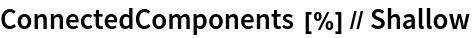 ConnectedComponents[%] // Shallow