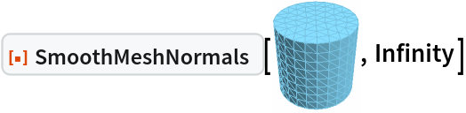 ResourceFunction["SmoothMeshNormals"][\!\(\*
Graphics3DBox[
TagBox[
DynamicModuleBox[{Typeset`mesh = HoldComplete[
BoundaryMeshRegion[CompressedData["
1:eJx1mT2IXkUUhk8SjaCNwRgFq6SwiD+NVTDwio0WqWwUsZCAijZWgoq/hbIJ
RoIrIhZBRcJuNiwIoiAxdy2UwBp2AgmK0XgQWQcM8hUGNRIV9p65y3fuPrcZ
9tnzzXnPfDvvnTm7c//TDzy22cx2bTLbYu2ZdDb1TLobu/vv+7H+3h3eOvvl
i4dL1/jCvofq85/+1v239vw08NN3v/z4kfdXu29ibHzT2ujdsfhc42/HvNsj
T+Obb/rqjQNPfnJiWtekO9jHa0eKv9Lr0EKaP3TodNITccr6o14dSvXGqCtn
nlm9ePtnexsP3Xo3dDU+F/Nf3dc98FOh50yMjf8d+o/H5xp/M+Ztuhq/9uCR
fXueO9Z0DHwmdO9I8X9EnYtp/q9jXc4mPR/FOl6X9G+LdV9M9fZjHf39nPvg
i4+fPbTa/TXzxIMnn1pfz9teuOXz2f0/d7t3PvzPW99fWP/e18bvulf23Hvn
D6d+Gfj8OzMXZheWum3nHp2f+/DXgR/tuTL/d63eb5Xn2d3n1R0p79lepy4n
nVGX+vV+b/h7jLr0Zx8/rEPUpahr4Fv7uvRSr2fgJ0P/9b3+gb8W9d6Q+MW+
ru71NM+uWM97Ut6VWP+bD0zr7EcffV/9vjgf+3ol7d8S+/f8wK95ZPtdtx59
9cT0fG0/rmghxc/3P2tLzJf0KO/7xYi/FPM1flX/ec3F7xuP72lvmw/0D/x4
6Luc5rcpfevr08+zFPMsp3q7qHc51VU0vU5N/1LoX077tIu6l5Oe/Ey6jX8/
Efi2wLcFvi3wbYFvj76/xsG3Bb4t8G2Bbwt8W0Oead8W+LbAtwW+LfBtgW8L
fFvg2wLfFvi2wLcFvh3jyLcFvi3wbYFvC3xb4NsC3xb4tsC3W13ZtwW+LfBt
gW8LfFvg2wLfFvi2wLdjHPm2wLcFvi3wbYFvC3y76cn7XuDbAt8W+HbWP3Dw
7RhHvi3wbYFvt3mybwt8W+Dbsg2f9fPaNG/7MHMHnt+fozw5HvI66YH3SIV7
gQMvwM0gHvI66YH3WoV7igMvwM0gHvI66YH3bIV7kwMvwM0gHvI66YH3foV7
nAMvwM0gHvI66YFzSIV7pQMvwM0gHvI66YFzUYV7rgMvwM0gHvKOz9lN58bn
tAr3bgdegJtBPOR10gPnxgp9AAdegJtBPOR10gPn2Ap9CQdegJtBPOR10gPn
6gp9EgdegA/+meMhr5MeOOdX6Ns48AJ8eB/leMjrpGd4/0/fO4b3e+IOvABv
zyge8jrpgXtQhb6WAy/AzSAe8jrpgXtZhT6bAy/AzSAe8jrpgXtihb6fAy/A
zSAe8jrpgXtrhT6kAy/AzSAe8jrpgXt0hb6oAy/AzSAe8jrpgXt9hT6tAy/A
zSAe8jrpgT5Dhb6xAy/AzSAe8jrpgb5HhT62Ay/AzSAe8jrpgT5Mhb66Ay/A
zSAe8jrpgb5QhT6/Ay/AzSAe8jrpgT5Vhf87OPAC3AziIa+THv0PUpDVwg==

"], {
Polygon[CompressedData["
1:eJxN2HWUVtUawOGhu5GGYUZR5IqIiBcQLt0piIGiCIqBgig3xMKWTkXp7haQ
blAaFaUURCUkRQxC4LLXPN9a+4/jed79ruX8vnPWGmYmpWO31l3TJyUl1br+
nwzX7+muX2F+xRX8Fof7q67gtzncX3MFv8Ph/ror+F0O9zdcwe9xuPdyBb/P
4f6mK/gDDvd/uYJr6s2g7y3uzb31vc19uI++d7gv99X3Lvfjfvre4/7cX9/7
PIAH6PuAB/JAzTW5lt6M+nrzIB6krw8P5sH6+vIQHqKvHw/lofr68zAepm8A
f8gf6hvIH/FHmmtxbb2Z9A3i4Txc32D+mD/WN4Q/4U/0DeURPELfMB7JI/V9
yKN4lL6PeDSP1lyb6+jNrG84j+Ex+j7msTxW3yc8jsfpG8Hjeby+kTyBJ+gb
xRN5or7RPIknaa7DdfVm0TeGJ/NkfWN5Ck/RN46n8lR943kaT9M3gafzdH0T
eQbP0DeJZ/JMzXW5nt6s+ibzLJ6lbwrP5tn6pvIcnqNvGs/lufqm8zyep28G
z+f5+mbyAl6guR7X15tN3yz+lD/VN5sX8kJ9c3gRL9I3lxfzYn3z+DP+TN98
XsJL9C3gpbxUc31uoDe7vk95GS/Tt5CX83J9i3gFr9C3mFfySn2f8SpepW8J
r+bV+pbyGl6juQE31JtD3zJey2v1Led1vE7fCl7P6/Wt5A28Qd8q3sgb9a3m
TbxJ3xr+nD/X3JAb6c2pby1/wV/oW8ebebO+9byFt+jbwFt5q76NvI236dvE
23m7vs95B+/Q3Igb682l7wveyTv1beZdvEvfFv6Sv9S3lb/ir/Rt46/5a33b
eTfv1reDv+FvNDfmJnpz69vJ3/K3+nbxHt6j70vey3v1fcX7eJ++r3k/79e3
mw/wAX3f8Hf8neYm3FRvHn3f8vf8vb49fJAP6tvLh/iQvn38A/+gbz8f5sP6
DvCP/KO+7/gn/klzU26mN6++7/ln/lnfQT7CR/Qd4qN8VN8PfIyP6TvMx/m4
vh/5F/5F3098gk9obsbN9ebT9zOf5JP6jvApPqXvKJ/m0/qO8Rk+o+84n+Wz
+n7hX/lXfSf4HJ/T3Jxb6M2v7yT/xr/pO8Xn+by+0/w7/67vDP/Bf+g7y3/y
n/p+5b/4L33n+AJf0NyCW+otoO83vsgX9Z3nS3xJ3+98mS/r+4P/5r/1/clX
+Iq+v/gqX9V3ga/xNc0tuZXegvoucvil7KL7JY3B6czhflljcHpzuP+tMTiD
OdyvaAzOaA73qxqDM5nD/ZrG4MzmcG+lO/hevTfoC1dwFs6iOR1n5aya03M2
zqY5A2fn7Jozcg7OoTkT5+ScmjNzLs6lOVzBrbUX0hyu4NycW19WzsN59GXj
vJxXX3bOx/n05eD8nF9fTi7ABbTm4oJcUHO4gttoL6w5XME38A368nAhLqQv
LxfmwvrycREuoi8/F+Wi+gpwMS6mtSAX5+KawxV8n/YimsMVXIJL6CvEJbmk
vsJcikvpK8LJnKyvKJfm0vqKcQqnaC3OqZyqOVzBbbWn0xyu4FfM4V5SY/Cr
5nAvpTH4NXO4J2sMft0c7qU1Br9hDvcUjcG9zL30pfKb5nBv6woOf0cpqj98
jvQczsq5h/MMdsWcFTNntCvurLi5RFLa79Vhn5lL2JdwnsWupLOS5qx2pZyV
Micnpf2uEvbZOdk+2XkOu9LOSptz2qU4SzGnJqX9/Bf2uTnVPtV5Hrsbnd1o
zmt3k7ObzGWS0v5NDfv8XMa+jPMCdjc7u9lc0O4WZ7eYyyalfZ8K+0Jc1r6s
88J2tzq71VzErpyzcuZ/RO858V7D2d3u5aL3epuz28zlo/eZeH/l7cs7T7y/
253dbq4QvbfEe6pgX8F54j3d4ewOc8Xo/STeR0X7is4T7+NOZ3eaK0XvIfHc
K9lXcp547nc5u8tcOXreiedb2b6y88TzvdvZ3eZ/Rs818RzDWXX3cF4len6J
51XFvorzqtFzSjyXqvZVnVeLnkfi81ezr+b8nuhzJz7nPfb3OK8efb7E56lu
X915jehz1Ih6a0RdNaKvXyP6OjWi/9/9SWnfj8L3oprm4Kech7nW9euBaF/T
XPv69WC0r2V+yC78nayuuY5dbXP4G067aF/XHP428nC0r2d+xC787aGhuYFd
fXP4vbh9tG9oDr9vPhrtG5kfswu/zzU1N7FrbA6/a3SI9k3N4Wf4x6N9M3NH
u/AzcktzC7vm5vDzW6do39Icfi56Itq3Mj9pF37uaGNubXevOfyb2DnatzG3
9S4T+/vMT7vf7909zS9F+/C+non2D5ifjd5zO/NDdg+aw3vpEu3bmZ+L3md7
8yN2D5vD838+2rc3d43eWwfzY3aPmsNz7hbtO5hfiN5PJ3NHu8fN4Xl2j/ad
zC9G76Gz+Um7J8xPeXaJfWdzD/enPZ8e/HK0/3f0XLuYn7V7xvyf6Pk9b37O
rov5v9Fz6mbuave8+X/R8+hufsGum/nl6HO/ZH7Rrru5p3sPTnyOnlFvz6ir
Z/T1e0Zf5/+6lwv5
"]]}, Method -> {"EliminateUnusedCoordinates" -> True, "DeleteDuplicateCoordinates" -> Automatic, "DeleteDuplicateCells" -> Automatic, "VertexAlias" -> Identity, "CheckOrientation" -> Automatic, "CoplanarityTolerance" -> Automatic, "CheckIntersections" -> Automatic, "BoundaryNesting" -> {{0, 0}}, "SeparateBoundaries" -> False, "TJunction" -> Automatic, "PropagateMarkers" -> True, "ZeroTest" -> Automatic, "Hash" -> 477854254449352176}]]}, 
TagBox[GraphicsComplex3DBox[CompressedData["
1:eJx1mT2IXkUUhk8SjaCNwRgFq6SwiD+NVTDwio0WqWwUsZCAijZWgoq/hbIJ
RoIrIhZBRcJuNiwIoiAxdy2UwBp2AgmK0XgQWQcM8hUGNRIV9p65y3fuPrcZ
9tnzzXnPfDvvnTm7c//TDzy22cx2bTLbYu2ZdDb1TLobu/vv+7H+3h3eOvvl
i4dL1/jCvofq85/+1v239vw08NN3v/z4kfdXu29ibHzT2ujdsfhc42/HvNsj
T+Obb/rqjQNPfnJiWtekO9jHa0eKv9Lr0EKaP3TodNITccr6o14dSvXGqCtn
nlm9ePtnexsP3Xo3dDU+F/Nf3dc98FOh50yMjf8d+o/H5xp/M+Ztuhq/9uCR
fXueO9Z0DHwmdO9I8X9EnYtp/q9jXc4mPR/FOl6X9G+LdV9M9fZjHf39nPvg
i4+fPbTa/TXzxIMnn1pfz9teuOXz2f0/d7t3PvzPW99fWP/e18bvulf23Hvn
D6d+Gfj8OzMXZheWum3nHp2f+/DXgR/tuTL/d63eb5Xn2d3n1R0p79lepy4n
nVGX+vV+b/h7jLr0Zx8/rEPUpahr4Fv7uvRSr2fgJ0P/9b3+gb8W9d6Q+MW+
ru71NM+uWM97Ut6VWP+bD0zr7EcffV/9vjgf+3ol7d8S+/f8wK95ZPtdtx59
9cT0fG0/rmghxc/3P2tLzJf0KO/7xYi/FPM1flX/ec3F7xuP72lvmw/0D/x4
6Luc5rcpfevr08+zFPMsp3q7qHc51VU0vU5N/1LoX077tIu6l5Oe/Ey6jX8/
Efi2wLcFvi3wbYFvj76/xsG3Bb4t8G2Bbwt8W0Oead8W+LbAtwW+LfBtgW8L
fFvg2wLfFvi2wLcFvh3jyLcFvi3wbYFvC3xb4NsC3xb4tsC3W13ZtwW+LfBt
gW8LfFvg2wLfFvi2wLdjHPm2wLcFvi3wbYFvC3y76cn7XuDbAt8W+HbWP3Dw
7RhHvi3wbYFvt3mybwt8W+Dbsg2f9fPaNG/7MHMHnt+fozw5HvI66YH3SIV7
gQMvwM0gHvI66YH3WoV7igMvwM0gHvI66YH3bIV7kwMvwM0gHvI66YH3foV7
nAMvwM0gHvI66YFzSIV7pQMvwM0gHvI66YFzUYV7rgMvwM0gHvKOz9lN58bn
tAr3bgdegJtBPOR10gPnxgp9AAdegJtBPOR10gPn2Ap9CQdegJtBPOR10gPn
6gp9EgdegA/+meMhr5MeOOdX6Ns48AJ8eB/leMjrpGd4/0/fO4b3e+IOvABv
zyge8jrpgXtQhb6WAy/AzSAe8jrpgXtZhT6bAy/AzSAe8jrpgXtihb6fAy/A
zSAe8jrpgXtrhT6kAy/AzSAe8jrpgXt0hb6oAy/AzSAe8jrpgXt9hT6tAy/A
zSAe8jrpgT5Dhb6xAy/AzSAe8jrpgb5HhT62Ay/AzSAe8jrpgT5Mhb66Ay/A
zSAe8jrpgb5QhT6/Ay/AzSAe8jrpgT5Vhf87OPAC3AziIa+THv0PUpDVwg==

"], 
{RGBColor[0.465719011680535, 0.7656186418234469, 0.8836254737685788], EdgeForm[RGBColor[
         0.465719011680535, 0.7656186418234469, 0.8836254737685788]], TagBox[Polygon3DBox[CompressedData["
1:eJxN2HWUVtUawOGhu5GGYUZR5IqIiBcQLt0piIGiCIqBgig3xMKWTkXp7haQ
blAaFaUURCUkRQxC4LLXPN9a+4/jed79ruX8vnPWGmYmpWO31l3TJyUl1br+
nwzX7+muX2F+xRX8Fof7q67gtzncX3MFv8Ph/ror+F0O9zdcwe9xuPdyBb/P
4f6mK/gDDvd/uYJr6s2g7y3uzb31vc19uI++d7gv99X3Lvfjfvre4/7cX9/7
PIAH6PuAB/JAzTW5lt6M+nrzIB6krw8P5sH6+vIQHqKvHw/lofr68zAepm8A
f8gf6hvIH/FHmmtxbb2Z9A3i4Txc32D+mD/WN4Q/4U/0DeURPELfMB7JI/V9
yKN4lL6PeDSP1lyb6+jNrG84j+Ex+j7msTxW3yc8jsfpG8Hjeby+kTyBJ+gb
xRN5or7RPIknaa7DdfVm0TeGJ/NkfWN5Ck/RN46n8lR943kaT9M3gafzdH0T
eQbP0DeJZ/JMzXW5nt6s+ibzLJ6lbwrP5tn6pvIcnqNvGs/lufqm8zyep28G
z+f5+mbyAl6guR7X15tN3yz+lD/VN5sX8kJ9c3gRL9I3lxfzYn3z+DP+TN98
XsJL9C3gpbxUc31uoDe7vk95GS/Tt5CX83J9i3gFr9C3mFfySn2f8SpepW8J
r+bV+pbyGl6juQE31JtD3zJey2v1Led1vE7fCl7P6/Wt5A28Qd8q3sgb9a3m
TbxJ3xr+nD/X3JAb6c2pby1/wV/oW8ebebO+9byFt+jbwFt5q76NvI236dvE
23m7vs95B+/Q3Igb682l7wveyTv1beZdvEvfFv6Sv9S3lb/ir/Rt46/5a33b
eTfv1reDv+FvNDfmJnpz69vJ3/K3+nbxHt6j70vey3v1fcX7eJ++r3k/79e3
mw/wAX3f8Hf8neYm3FRvHn3f8vf8vb49fJAP6tvLh/iQvn38A/+gbz8f5sP6
DvCP/KO+7/gn/klzU26mN6++7/ln/lnfQT7CR/Qd4qN8VN8PfIyP6TvMx/m4
vh/5F/5F3098gk9obsbN9ebT9zOf5JP6jvApPqXvKJ/m0/qO8Rk+o+84n+Wz
+n7hX/lXfSf4HJ/T3Jxb6M2v7yT/xr/pO8Xn+by+0/w7/67vDP/Bf+g7y3/y
n/p+5b/4L33n+AJf0NyCW+otoO83vsgX9Z3nS3xJ3+98mS/r+4P/5r/1/clX
+Iq+v/gqX9V3ga/xNc0tuZXegvoucvil7KL7JY3B6czhflljcHpzuP+tMTiD
OdyvaAzOaA73qxqDM5nD/ZrG4MzmcG+lO/hevTfoC1dwFs6iOR1n5aya03M2
zqY5A2fn7Jozcg7OoTkT5+ScmjNzLs6lOVzBrbUX0hyu4NycW19WzsN59GXj
vJxXX3bOx/n05eD8nF9fTi7ABbTm4oJcUHO4gttoL6w5XME38A368nAhLqQv
LxfmwvrycREuoi8/F+Wi+gpwMS6mtSAX5+KawxV8n/YimsMVXIJL6CvEJbmk
vsJcikvpK8LJnKyvKJfm0vqKcQqnaC3OqZyqOVzBbbWn0xyu4FfM4V5SY/Cr
5nAvpTH4NXO4J2sMft0c7qU1Br9hDvcUjcG9zL30pfKb5nBv6woOf0cpqj98
jvQczsq5h/MMdsWcFTNntCvurLi5RFLa79Vhn5lL2JdwnsWupLOS5qx2pZyV
Micnpf2uEvbZOdk+2XkOu9LOSptz2qU4SzGnJqX9/Bf2uTnVPtV5Hrsbnd1o
zmt3k7ObzGWS0v5NDfv8XMa+jPMCdjc7u9lc0O4WZ7eYyyalfZ8K+0Jc1r6s
88J2tzq71VzErpyzcuZ/RO858V7D2d3u5aL3epuz28zlo/eZeH/l7cs7T7y/
253dbq4QvbfEe6pgX8F54j3d4ewOc8Xo/STeR0X7is4T7+NOZ3eaK0XvIfHc
K9lXcp547nc5u8tcOXreiedb2b6y88TzvdvZ3eZ/Rs818RzDWXX3cF4len6J
51XFvorzqtFzSjyXqvZVnVeLnkfi81ezr+b8nuhzJz7nPfb3OK8efb7E56lu
X915jehz1Ih6a0RdNaKvXyP6OjWi/9/9SWnfj8L3oprm4Kech7nW9euBaF/T
XPv69WC0r2V+yC78nayuuY5dbXP4G067aF/XHP428nC0r2d+xC787aGhuYFd
fXP4vbh9tG9oDr9vPhrtG5kfswu/zzU1N7FrbA6/a3SI9k3N4Wf4x6N9M3NH
u/AzcktzC7vm5vDzW6do39Icfi56Itq3Mj9pF37uaGNubXevOfyb2DnatzG3
9S4T+/vMT7vf7909zS9F+/C+non2D5ifjd5zO/NDdg+aw3vpEu3bmZ+L3md7
8yN2D5vD838+2rc3d43eWwfzY3aPmsNz7hbtO5hfiN5PJ3NHu8fN4Xl2j/ad
zC9G76Gz+Um7J8xPeXaJfWdzD/enPZ8e/HK0/3f0XLuYn7V7xvyf6Pk9b37O
rov5v9Fz6mbuave8+X/R8+hufsGum/nl6HO/ZH7Rrru5p3sPTnyOnlFvz6ir
Z/T1e0Zf5/+6lwv5
"]],
Annotation[#, "Geometry"]& ]}],
MouseAppearanceTag["LinkHand"]],
AllowKernelInitialization->False],
"MeshGraphics3D",
AutoDelete->True,
Editable->False,
Selectable->False],
Boxed->False,
DefaultBaseStyle->{"MeshGraphics3D", FrontEnd`GraphicsHighlightColor -> Hue[0.1, 1, 0.7]},
ImageSize->{44.630033819577235`, Automatic},
Lighting->{{"Ambient", 
GrayLevel[0.45]}, {"Directional", 
GrayLevel[0.3], 
ImageScaled[{2, 0, 2}]}, {"Directional", 
GrayLevel[0.33], 
ImageScaled[{2, 2, 2}]}, {"Directional", 
GrayLevel[0.3], 
ImageScaled[{0, 2, 2}]}}]\), Infinity]