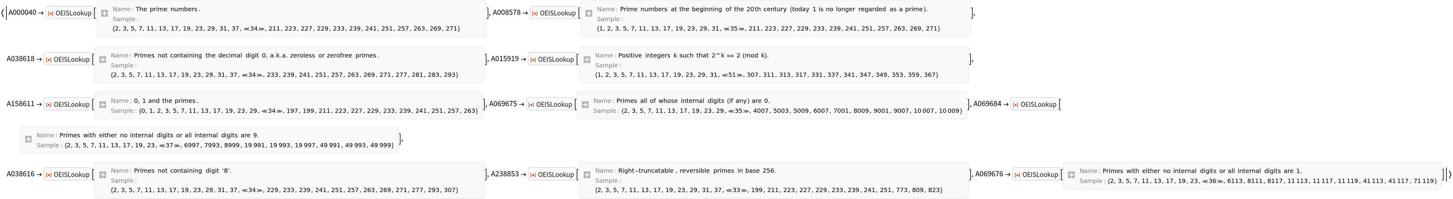OEISLookup | Wolfram Function Repository