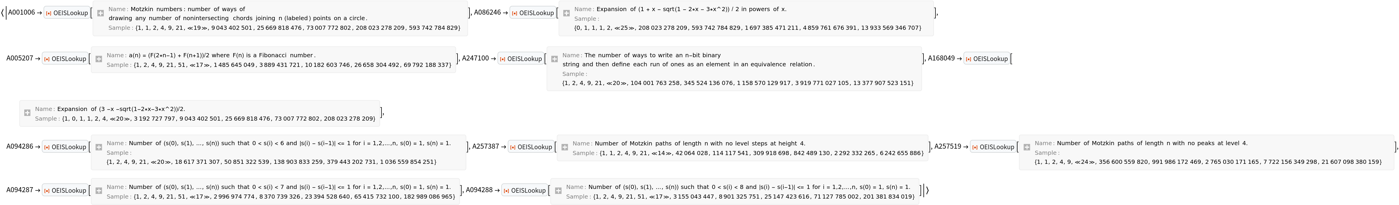 OEISLookup | Wolfram Function Repository