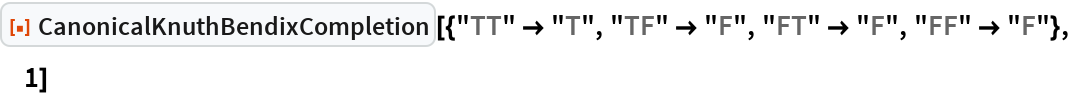 CanonicalKnuthBendixCompletion | Wolfram Function Repository