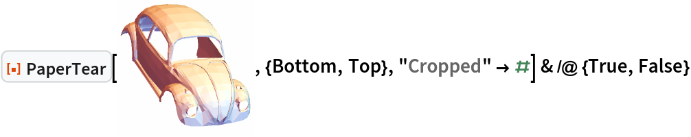 ResourceFunction["PaperTear"][\!\(\*
Graphics3DBox[
{EdgeForm[None], GraphicsComplex3DBox[CompressedData["
1:eJyFnU2IJdd1x4tEGMVRkom/Igk5LsnR6HM8re4ZecaKrFLPaEaf1kheCYQp
AulVIAMmuyyKQLLKYiCr3lUIaBMtBrTxJvTBhKwaIghZePeyERMQeEBeeOFA
Xtf9/85799zz5Lcp3q//79StW/fz3HNvP/4Xf/3+X/5O13V/+0DX/W6nz/Dn
w3KdXirX7ny5mjh/7x6vecf1Sbil+kG8tW+5nZeVnldqPol3Pwzp2cGnl22H
3lL7tkPfXTi72unp+7L7XfHL5br3nr7vl+sgPr5f2+8uW6rvLlhqf5C+sfM9
6WRnws73LOcH5bq6JbuXzq7DwYHsdOgvlavpd5P00/fRW6rvDiyxf2bHEjud
59v0tnTKb3tR/M2zq50+NMjeFaX/pv4+oLdUTz5H+8MVS+10X9Pff6zvS/7P
x8d/ILvwZ3X9hq7w8+gt13/NEvtndiyxMx4dPV++j+/p+wHcEr7+PKznpFxR
zx7Y5uvyBX+0fH+b90I+PGC5/uFtvmX/UUvsrH/3aPm+Qv8DXZ8qf/+rha/L
00vobYfeEn2n/LPTzymHV+CWcz7Ur6s19+eiHVJ+zot+Pn5kv1yPf6/c92Ps
vEA+DIn9M73leuVnbb9Tfibp/NNy7eGX4ZbzvlyHhY9Hn2G/t5w/EexTrp6w
hK/L3S79U+U6U34uo8/sdHq/Ub9+z9/VtdKfcUv4Op9T/RnP9Ovrnq63yu8+
od3Zs5QPlMeL5ToeSi8+qb6auAX94HpL9YN4tG+BY8eoB+hf1ffAV6/W6Zme
1t8P0VuuD3x0O5baIT3Og53IGQcMod33+veMdC8GPeMUyg/jh0ZvqX3nwY73
SxfKdX4jpEvpL/3MRj89p3S53nboLbUPb+yo3eqviR9Kf5XnKFfKCeXT88n1
lupN/WC0TzmMdmiPx+v6/mrNsQMnPSs446wfWKqHR/ukp7FDOadf9/JvKadc
jLwPyqfeI+MBL7d6L5FPer+1nXU7Q3l85+y6bse4P+NA6edDuCX8zI59qZ35
Nf1O+cD4a7hR+KB+fKV+xt6Mekv1pCfaX71guR2VT8b1I/db+Lq9V/ky5Usv
vf1Q930RvaX6Sd+j/R5dsMN4s9dzGc+l542c9E+yQ7tDvb71quxTr3TfVm+5
nvZhCPelHF7TczHPoR1o9Jbr1b7Mt3Rf+n34e1Z9H5b+bt2fSd+53lL9BA/2
h6V/bO2UecZw8HXZ8fnDvqW803P0suP98ZJ/49F/wLGj/B7hF9Fbqu80j2vs
U56iHbUnt8T7S3DLOe/h3cIH0sm8MvBB9h8k374Pt5T3sr96R+llHEh78CPd
5zJ626G3XC87k/Qz95U+csr1rOeyq3BLOeMBkx2en/FA5KUfWY/TZGd2bju4
0iM77o8gPZEv73k8Ok8+wOmP43OpvAzi7re4kD9vd9FS+4PGk42dxf56XqP3
vmKcsehbXtrV+fgX4iP9jcbXX4n167KlvLS3rR3sH3PfS7U+8kHlwqhHB3BL
eSnX49FH4rNzS/kkf8vzpJN5HO+F+sJ4SP6TVm+pnno0vqX7hvoS+Yr6Ls74
Y0V9D5z3P4uP9BdqfyJ3/4z6WfxSxvgBPfN0/C2N3nbo6/QP0tM+dW8Xjp+k
l/6ceOd6S/WkJ9rvxaMd+vnhdT1HHM+Im+tth95SPf3snvjs3FLOe2D8Q/vr
/kb00lEeTHofD+A/DPqR9x7sU36inflKnR7yeb5iKe8Zn1+r79szrg58RTun
cYuXc80XIme+5PM5/Ku0Z/A/k879wzWnP416xnnR/sY/HOyrXpjKW/QfUv5X
cNWLVm+5XuVwfEP3x9+o8tbycj0nTn0cGTeJU96w0+ot1VMfY72mfkU+yf9j
av99nCP/T+T4M1eMA5+BW8rN/bj6u+ZnPu5Vvtq1XD+63nboLbUf+RjsT/KP
b+bXusrfumJ+zX0bvaX6mD8D/qgvXim/p59lXC2/a/e+0ruP/iTXh3we6B/l
j63tbI1zX1F6yc+Dmnv+wJf2oP/woust1U/7NZ/cjuV26JfVns3OLeXdV4fq
ufB/4EelfHr/9M1yvU++8Tzylzb6r1pu/5uW2/lOud6lnOOn/Y6lvLRD8+1/
Uz78kudiPYR29Nq2fv1dvMfPoXag1Vtqv/DWjpfzpfxOP//vQ90Pv5f6Dd4v
nPGy+yFZTwl6rxeNfUvs9H//r4v9+ebj6LFTxqs/+wn1mPSX8WrgZ3YstUN7
Sztw9wbcUl78A3Z6Svvt3BLef/ifyp9+4fPxIzfK798m3xbef/iuc0v4mR1L
7KzrOfMX/G1Pwi3l7k+mv30qfH+m5u43bvS2Q6/v917J7QTu/vA/scAt5e63
fDpySznjdB9vOreUl/Zw/R6X9b71fIV+cNFFbqf/iN/oUNfXy3Wl9mBPfr/7
el/jpVp/+w30lujP7Ftqf7xU82JnU65s+f14dPQa3BK+NZ+Tf+6Op6dcu8cL
794q33u1z8yH8DuS/qhn3Tba7/X72s66X6Mfk52Vc0v41jhf9kf6X/Kn4uPR
Z/iZFj4cfKH8pv+ctC7q/nPWfyt+ZscSO+t6+aKuC1/rnFvCO2/n6T/71+GW
85fClfri42rZY73Yx8lRb6l+YL7CuNu5pXwK85uJ9RP0gTfxGM4t5ZPPh6Rz
P57lXN9Zr4n+tMiZv5v7qeGWcvd30S44t5T7egl+ZPy6vK/I9b5aveV6/J+s
c9A+4rcMnPSzPkc8BOmPnPxivcf9jfg3Avf1xOv1730dMHCfH8N5HspD4B5P
o/bL1/nwpwfu75v2jv4Af2bgzH9pZ3vmR+qPIvf1P3GPD6F8Bk75X8EpB/hd
Ayf9He1RSH/kXr+IV/H3Kztw+gnyudFbqqferH4ke+SX7j9Lj1+e3/XvhvSr
/416+uNon/l1Y4f8I53oKafSD2GdqdVbqne/jdLD+pD7/d7Rd/xi+G0avaX6
jvwm3imsU/O8+KHM/efi9FuqX1HfsT4b7DMei3YodxP5zHoH+YCeuAPKeaO3
VM/z3lJ63P/C+q/4Jn9sh95S/eT+ZH3HP8g6MnZon93PHPWW6inP99GzLqPy
eIf4n/NwSznlubazHufQ//BclFvFy3yF9BBHp/FNq7dEv/k08WNFFeLNNvFX
HlfG/FdxTSvF/xydR2879Jbrnyh/n4lLJI7wsaL7DO5626G3RN/5OiTxQj4f
1zyh4fpQHuhvy2c+/oB2aZk/rvP/kfJ9WPh8/ItDuCV8kx5vHw7Lcx6J27v6
PfdlPtPoLdfzHLQzxBUQ96P66P0o5afRW6r3uLOFr+cV9DfYiZzxF/lG+0I8
Z+ClvNjp57fK9ZT1l+cs5xfL949D+S/raAnXuHWmPjLfeNZyvnySuLulfG3F
gzGePG8JX7+vvlxvvK/0O7eEr38vv/VY2TnjlvC1nUq//u7ccv6Efo+dPbgl
fJ2uh8vfP6K+ME9+2BLeuf9tpbjEY49vtISv7/touX5W5fMZtx1c9mhnLm7r
E774CYeDT8gH7Cz+vcjXn4fK831OXKVzS/g6Hx4q9r+o2pMzbjt4uXp7e2Fb
HzmfJJ3LJ0mn9PV9N/rc/vov6C/VfIhxpGr/d/HGjtr/Vm9fet+echLikFfE
LTu3nOszUr/wN3Xb6d/mtoOXzwQn/b8+82cNBz9t+EnC1/VX/mePiyZeQf7k
mnceT97F9CgOvOFV/PZWeqq4a/g6n6J955bwbtOOqr9ivuJc/b05tx16S/Ve
Lui3bwT+XOS2Q2+5PsSv+noH+Se9+6tDnOoUeNTXcafz7ZdZ78bPgj+AeTbr
lIHX8agbO75OSn/MNcQrOn+x1m/iS2tO/vu8kPhF/GP4pYN+CjzGr0Y7jJOJ
zyR+kjg6OHGdvHe+z663VM94u7HPOke0E+JdV84t5R6vQr4cwi3h63ZW+enl
nvUa8hm9c0v4mR1L7Uyqrx9Rn0I8KvnEe8BPgz/J/co+35We8STrNUHv657B
fsnnNj3sl2ns47dAT/3R+4p8U54L9/fl5bDmjOPma3V6mEcO15WusN+n1dsO
fbmOrAMyvmddOXD3w7EOSLw25TNwyt9E3NEFuKV81Psdid8L8QznFD+28c9Y
yke932gHfwZ8Dhw77oclPmEHj3YYP8Ldf4ifNaZf847Iu/3aPnZYXyaurI47
XfdzId6MdedWb6l+UDrnoGcdInLTuP6fgh1TvGvk0b7H1zHPEve4qHDfjd5S
fYwnpL2I8YTu713sbeIA8cOY1ikjZ71mbrjt4OV6h7jZoI+8k1+EfPN1rKU8
t9zjt4n34/3SXkVO/0W+4a+j3wm8l/52jMuVPnLaB+KEV+xXpH8M8Ycr+sHA
aU+iHfcPkU7GPcTJN/zsOhz8ONW3fND611U47VfgPf5trYu1ekv1E/tNeS/O
LeXDpfq+g3NLOfPpG+Rn5a/IeLH/QUz/vqUc/yjvi/X7QfPCj6nvzi3lxrpp
sDPviGudd8SvEr+3Ip6N9QmVn8i53n2zzgfiGGfiSEmn+vtWb6ne/flw+gv8
9oGT/k/FWWch/ZH7/qy3I7eU097Cvb97wVLu8Uvqd3w8Tv4Hzj6AIcTv9axf
R067G/bR9Iw/AyfusifelfhPxhuBU8/OvR7SqfyPnHW5+zdlj/1eer+R8549
fpX8YT0icO6zYj8R7Q/jvMC9Hmv8ttnvZyn3cQTjPewzTo2c52YcSLvKemLk
pId9Pc4t5SU/55uPH4rTLyzpabnPx8Q9DpD168DJJ/Y9zc4t5X7+gvYTebwF
89PAPT/h9L8+7q+5r98rHzwuEX3gM+WH+QjjIcpP4HF9mPbX59eBeztHvOJF
uKXc17FJ5/NwSznrq77/lTgHyi/7Sp9Fbzv0luq9/PN8zi3n+OlZ72Wewrpw
4L4OyHP5eRqWcvZPsH4+ObeU07//V+g3y3x50w/6fp9lnNByxgPRDvXmbuxn
1X42XOMf9qkxjho0/om81PtNeth3U8aTLWd8RTp9/90Vy3nYL+P+0rBfBm4h
P+vxecv979H+QW6/+OM3dnyc/IKlvAvjHOarXRjnwFdxvyHjlT1LOeszd8J7
ZH0qctuv00O/YPuW8pE4iNDPjsTpBe7l977iHpn34a8L3Ms1/lraW/SBu9/y
Gd3fuaXc40SIe3RuKXe/EH4Y4seYHwVOP+lx32E/XeQW0r/hlnLPH9ZXnVvK
Pf9/o3yO8UiB+7jg14UTP+XpVP67X4h0Bu7+2GDH47ZYfw770yN3vzf5FvyZ
kdO/wN3/esVyzvN+e6ju68/7WLmugr+0+9UrgVvKPX+CHc//cN8u5LP7LUM+
W8yfpyO3lPtzsS8jPpf4dFiuHp/87cgt5Z4PwY4F7vlA+hXn7PrwXH7eQniu
hgc7UygPfp5DKA/RD8z+DD9nwPfV17yr8m0+Po7pfyxyS3lX5c8WD/nj9w3P
u0mn/v505JZyj4vZj9x28HIlLteCPnLfT8H5AXEfROC+viC+cm4pd/8c932t
vm/LLeXdTq77c34D+x08HrDwgfUd+sHAsR/t4M9v+W/R4/+4GfSBDzv0w2/R
c/5Zibser36jjD/7+0tcyfS//+DcEr6xX9vpfN2n5bne0/Oc8iHab3itn3bo
p6gnzmhZv5v/vaRzvv1/y7lKq0//zrklfMt+Zae136Q/8PJ+h4OD31c643rl
H0sfz8kJvJSHL7Hz0FDpvR79Ybn6fj3qReB+32DH16ek93N70AdOfZ+eqO1Q
31su+8t8ad1OBn3LpSce0fct1nx0bikfAseOr/uLe/xysN/EAzR6S/Xev3Pf
uL4fOOOfifg/55Zynx9w37juH/nVWu/7E69azukfSWeMHwjcwvP2zi3n2Gff
1+G2nennf6P9gt5/cd9Gb6me8rfSvN735+r3+DnIn07xkOz39H5K9QT/wEZv
qX560lL7k+LTYnpKXFZiX+POjnMVeC72heM/RK/xK35I4j2Yp3FOgq8v/+ok
1U+Ku2vsP2Zperr7J7l95SfnnPi6udIzRa78bPUnuf5b5cq6gO+z0D49X89i
Hvct26E/yfWKLzrHPnHKN/Ne1rtDXFOrP0n06/a9r+3THvk+2bhew77Xip/Z
qe/rdvC3kW/E4WheGrnH03F+Be9R571Ejp/S/diHcEs5caYr+VF9PMm+icB9
vKH6tdmfK44f8RC97dBbqiefff/N9W0+3/znZZ7X7jtu9ZbqPc5Q6fH9zl/X
7ziHCU6cYaO3XH+vrte9novy6edjkB594HPgvF/fF3W/bh/czr26vvt979X1
2s+1477iPl++d5LrV3X99XqqT8NXJzm/V9dT78/4sF/e9/2e5HryEz3lT587
1Ds4+Rb1iv/cYz8+8cb69HDOo1BcaKN/sFw5J4F1O/+gZx/lg5brGcfgJ/Rx
j+Wc/RahnSnnzUY+HHyi9o24oMm5Jbxzv/5e8HMS395w+fVvBT8n4/KGPxn0
tPNPWs45L4TySTup/QWR+74iOPsptf82ct+HSr1wbjlnvYh+1rnlfK/We3u+
ZymfQvvv8Yeh/Yf7eU1qH7zf51ymyPdrvbcz+5byKfQvPq4L/YtzznVjfOXc
cs76AOs+tPOcnxC4hf7LzxUJ/ZefL0F9VXs+OLeU+/l8L9d2/DzewDk/xNfp
6Bd07kfD5S8eOAcJO7+uuY9Lf3OyQ3+S6Oeb/7PMD8ef/WSZr6z+5Rb3LakW
3+q/9GnOAzlXrj5Puo59y+2fs0S/dd+Xgl7jukH99UXnlnN9yn7B1k7pl1s7
kZdxBed89h/+UTV+aLmvbzCf9vNVLOesfx6W66236vTDPw3c96Oyj4r1W/G7
7HNVu9rYV3vV6PkoHvRusO/xo84t5+EzRTv69NFO5Hw0v7nvzzVU/HZ43oaz
zkh8ivKB84o8zhj/A+e2Be7+ymDH4w7IN+eWcj8nSZ+Vc0u594N6nnOhnJMv
e4Hz/HfhskN58npBfxrti0c95xKRvruUZ3HKmc+v5Qds9Zbq3R8kvwnnXPGB
d2+it1TPuIzzdGb8PBoPRE7/+6ns3iE9jCvEP4WrnW/1luvP1+mZwnPB78LP
W65nvCk/8m3Sr/tGPtJPifv50Oqvb/Pd9bZDb6mefKOeUN6IDyTdPX5+2W/1
luo5Rxn/4Oo63FJOv4+fnSv9fst1P9mZr9f6yHtfxy5X3j9xdJH7uU+0k5xX
w7glcB/n6DM6t5TP7O9gvZ30sr8jcPdLL/cdDn5KOt1vv83n4w/C/Gl0bil/
BD3n57wBt4RvfRjn0u75OdBWPa/3a5Hrw3k/fbBDuTbaDdY1A6fdwM7K2xNL
uZ/7Qpymc0s5/cWo9v4+60qcixg4/i3OJfD+Xv6FyMv/3djad8k8cPm/Gwlf
5lvr90k8E/vol3FVwllHIJ4vlKvC1/chnxn3NHrboS9X+gPadV+PY59SWO9r
9ZbqfR2E/uw1uKWc+TTty+Dn11nOiWcJ58f6OVHxXFn8H5qP8H9N/P86VdxO
T6vz3Maj8zfglvD5+Jh1LsbLb8It4Vsf5i9hXME8qw/cz9t8evh/2eU3kw==

"], {Polygon3DBox[CompressedData["
1:eJxN1XV4VmUYgPHzDUZ312CjGwaMHjm6GaMbbAW7FcVuRLHAREBFxe7CQkRQ
MbC7ExUFE+/Hc3Nd/vGDvffznrPve3e2L2/+4omLspIk+QSlkEGWX5dGNsqg
LMqhPCqgIiqhMqqgKqqhOmqgpr2yvZaz2qiDuqiH+miAhmiEHDRGE+QiD03R
DM3RAi29fyvv1dr7x/3aoC3aoT06oCM6Oetsy0cXdHXW2dbNXoDu3qu76/be
o8Be4L2i90BP9EJv9EFfe7RC19H7ue7l9+9ri+/d32sK3TvA2UBnhbZB9sHO
imxDMBTDnBXZhttHOCuyjbTHWY7yPEd7pnGeYzAW4zAeEzARxZiEEkzGFEzF
NGcltun2GZiJWZiNOZiLeZiPBViI/bA/DsCBOAgH4xAcisOwCItxOI7Akbaj
7Ec7i57jNYvdm2s/Bscm6TN3HI5P0ueukT3H3thrTsCJXncSTvaaU3AqluA0
nI6lOANn4iycjXNwrnvPc//5XrPUfRfgQlzk3otdX4JluNS23O+7zPst9/vG
vS7D5ViBK3AlrnId/Wp7tGuwEqtwLa7D9bgBN9pX2m9yttrZStvN9jX21fa1
ztY5u8V2K25zvcb9a2379sdsvS32326/w2vutMd1G+zr7Hc5i363s3vsMb/X
vsF+n7P78QAexEN4GI/gUc90hWf5mGf3OJ7wjJ7EU57TRmerbE/bn7FvtD/r
7DlnG23P2+O1bMIL2OxretH1Jl/XZlu8pi2ewXrf/0ue21b7Fvs2Z1s9g3W+
/23OX7Zvtb/i7NUkfWa3J+nz+hpexxt4EzvwFt7GO0n6fL6L9/B+kj6fH9ij
feg6+kf4OEk/gz7FZ/gcXyTpMx7XfOneeNa/StLfi5h9bYvfi2/s0b51Hf07
fI8f8CN24if87Pv5Bbvwq+/pN+x2tsu2x/67sz9sf+Iv/O1Z7PAM/vEcdjvb
btvj/fYm6e9jPFvx+xgfvPF8ZTJp32vPyqSzUiiNbJRBWZRD+Uz697NCJv37
WZH/K6EyqqAqqqE6aqAmaqE26qAu6qG+s9q2BvaGaIQcNEYT5NrznDW1x7wZ
mqMFWqIVWqMN2qId2qMDOqITOjvLRxfn0bs662bPdx29wB6tO3qgp2fUC709
p/i5Z/mzL+3PfWd6pP+1LNfZzqP3yaSzvpm079tfyD/90N8+IJPujVk/W1yz
r0cb6Dr6IHu0wa6jF9mjDXEdfag92jDX0Ydn0s+jEZn0M2lkJv08is+lUXw9
GmMwFuMwHhPso+wTnRVjEkowGVMw1T7N2XR7zGfYi+0znc3CbOdzMNfZPPss
+3xnC9xb7L6F/7vPDOcz3RuzfwGfDSf2
"]], Polygon3DBox[CompressedData["
1:eJxVmgnYVtMexc/wieZRijQoRUU0EU2aB4lCMqdIg2ZEhBKKZChkJiQzZShD
ilSoJCEJzaXMhSjuWvf/67nd57Hsc9Za/+Gc95y932/3VrtocLdBWZIkhfIk
KdB4gFBY0GnyX14oJhRJQr84TZJmgv5LLtH/9tPYQmNf4dI0uJT4fmnE22Ot
fxpcTo0BaeS2x9rANDhr+wuX6bgo9a0NEs6jB9cZTE3XvlD8ELhLqDOUmvZY
GwbXjzrDqdkfbQScNde+nJoD0a4QrqQH1xlJXte+SuPVcIOpM4q8Q9CugRtK
nWvJOwxtNNxwal9HzRFo1zt3Ej24zg3kde1h4sfAjaTOWPLaY+1GuFHUGUfe
a9BugruW2jdTczTaLcKhSfTgOuPJ69pVhQlwN1DnVvLaY+02uLHUmUjeG9Fu
hxtH7UnUvAntDuFOPNbugrN2tzBZmCIcol7u0XivcJ9QRedTNd4PZ+0B4UHh
ITzWHhYeoYZzP0pO535MeFyYRtwTwpPCU8RNF54WZpDDsc8Q49hnheeE58nh
2BeIceyLwkvCy3isvQJnbaYwSyiha3lV42tCSR2/rvENoZSOywhlhfLCgUl4
KwoVhHJJeA5Cn62YOcKbaegHC2+lwU/hPs3hvkzFZ72afG9rfEc4TMc1kjg2
d7iOqyfBz9X5u8K8NDw1hflw1t4T3hcW4LH2gVBcvoUaa3EtRwiLdF6aa1is
4w+Fj4Q6Ov+Yc/NHJ8FZWyIsFZal4bH2CZy15cKnwgo81j6Ds9ZRWCl0wmPt
czhrVynfFxqvScJj7UuhMT26j9pJ1F0MX1c4kh7dxzH0ZM9RQv0kuKX0sYq6
9lj7Cu5T+lhNXXusfQ1nzb11TqKnz9FO1nkDajhPG3I6d0OhXRLcKvKsIc4e
a9/ArSa3PyPntMeaP6smQiOusx7X5fOmwrHCt2mc23c8fCP4EzSeJDSjzzb0
1VxoRX8d4d3Hd9Q130lYC7eG52chPdljzc9RC2q0FtbpvC25Wwrr0+CstRc2
6LhDEh5rG9Pg2tPHpjTq2mNtcxqcNfexhbr2WNsKZ20h78AiPFt5F45Lokf3
8X0add3bicI2uHX0sZ2e7LH2A9wG+viRnjai/QS3iT5+pu5mtF/gttDbXHra
iub31J+Ze3Qfv1LXvfmz+w3ue/rYQV17rO2E204fv1P3B7Q/4H6kjz+p+xPa
Lrif6c3zzDw81mrwHLlH9/EXdU+A/wv8Sh9/U/c3+L/BDvrYTd2d8LvB7/Sx
h7p/wO8Bf9LbO/S0C97n/wj/Cv5ylQpZFufmcx0XZDFXeO7YL4s5w+fmCwn7
47F2AFwBfGGhCMfWisLtD1+MuNq8n8WzeD9dw3lKEGePtZJwhchTCn7vu106
i3faOewrQ4w91srClSC2HPlLohWFK0V+99dbuS4SDtRxeeEgoY/OLxEqwFmr
KBwsHILHWiU4a4cKlYUqeKxVhbN2hvKdIpyVhMfaqTruCm/9dHTz3YQzhWry
HSZ013FPoYdQXec1hLN1PDwJ3b7D4a2PEF8Tztq5Oj9HOD8Jj7ULdNxZz0Et
HR/h++zPSqgjdBVf15+XcLTQ15+BxgGez/05CPWFS3XehevoR9+nCf2FgXBd
ubYGWVxTN7SGWXDWunMdPbjuhlxHX3LY5/rmHes+6tOf+UE6v0wYAu/+hnqu
p3/7rkiCd/+NhSuT4Kw51t81h+KxVtVzj46PzyLP1UnENRFOEEYlwTUi9+VJ
xDVGG5nEum2+UhLfEyvDex3390Svm1eh+XtQFTSvo/4e1BmPtdlw1rwO+jvS
iarVVGgmNBdaCC2Fk4RWQussPNZuTYKz1kaYqPMbk/BYG5cEZ+0mjbckEefc
bYVJOm9HDee5MwnOWnuhg9AxC4+1TnDWxut8tDAhCY+165Oo25zctyUR14re
bhfuoIbzjCanPXclET9VmOznWPw7Gk/WeI/G+4W5SXDWuggP+l3LwmPt4SQ4
a12Fh/zuZeGx9qifZR13E17W8UzhFT+rfmaFWX5v/UzjsddaD+EsPD39nuI5
A+0cv494zhOmcB3nZ9H3fcIFOr5Q6CW8mYTHXmtvCRdl4elFDsf2Jsa89T7C
xXisXQJnra/fXXL3wtcP3rpr9CfvVO7jAO6be3SdgejmL6PGIPgLqdUbbTD1
h+DpQ/0BfG5vC+8J7/K5Ocf7ScTaY21BEtxAcnyQRF57rA2FG0SdYVlw1uYJ
w3U8PwmPtRFZ8H4GHvN7qvPHeS7suyKLmHloV2bBWXPsSOEq4Wq0y+FGCdfg
9XNzLb7nk+BHZ/EcvSBcR7z1a4lz/PX4bsjCY20MnLWxwo08d2PQXWs0fHdq
+Lkbh6cb2k08h93RbqbOGPLegsdeP7vj8Z0JPyGLZ7gH2q3kGEfsbXjsnSjc
jmc82iThDjwT4V3n9STyTkCfo/NFSXisvZYEZ+1DjW+g30mNieS+C92+N/fx
9NtH2/t8W7+b3AvJeS/6YmtZvPcvCsuEl5J47yeL/8TvpcYlGj8S7tHxxxqX
OoeO7xOmZhG3BK81x92fheeBLGrYM5Wczv1gFp6HsphXZtKLa3teeTgL30o/
Q8IjOv7cc5Y/R42rhC/hH8tiHrLueefxLHzWVxO/XJgmbkUS8WuEJ7LQze/S
+LXwN7z1b4Qn6fFurmUyvT3FNXyLx9p0OGvfiX8a7gHu0wyu2R5rz8BZ871b
x329H21DEpw13/tnuef3oj1HfdfY7PdQ2EJd178hCX46dZ4nr3X7XoCbQe21
SeS1x9pGHa+nB9d+MYua9mzys5LF+uUazrOVnM7t9ev7JDhrzv0yOe2x9gq8
a8zMQp+VRe6N6Oatu/arWdS0bt9rwjZqOPb1LGKce7ufdbiXyTOb/PZYmwM3
k9xvknMW2ltZfGfwuu06b2eR1+u2vzu8kwVnzXXmknc72rtwr1NnHnnfQJsP
N5va71FzDtr7wtgkenCdBVnkde2bhQ/g3qbOQvLaY20R3FzqLCbvu2gfws2j
9kfUnI/2sbCEHlxnKXlde5nGT+AWUGc5eT9A+xRuIXVWkHcR2mdwi6m9kpof
on0ufEEPrnNiGnld+0uhaRrcUur8mETeT9B+1vlPSfDLqWXd/K9J1FglfJXF
+uA53uvDauHrLOZ6a2uyWKPs8dr0DZ6xaN9mscbZ47XtOzzXo63NYv20x+vn
Ojyj0NZnsQ7b43V3A56RaBuzWOft8bq+Cc8ItM1ZfE+wx98LtuAZhrY1i+8m
9vg7yfd4hqBty+L7kT3+frQdz6VoP2SxttjjNeVHPH3Rfsr+f/35GU9/tF+y
WL/s8fr1K5670H7LYv20x+vnDjyT0Fbx2dzKZ/I1Hnv/0uf4h7BD2Knz3zX+
KewWfs9i3vcasgffP6wdK/BNw2NtF9wK1gCvBc3T+NvyD52f5L2ILP7GbKnj
Vmlw1nYJrb3vkYXHWps0OGt/C229r5GFx1q7NDhre4T23rfIwmOtQxqcNf8d
828Wf7fYY83/8GMtzeNvHHv8t02Wh8de587z8OxBK8ijxj/0vV8eHnut+d+u
/qIPX9v+eXjstXZAHtdoj+9NNTz2WqvBPfoTvrBQhBxFhWLkKARnrTg9lMBT
iD5ztJJcQyk81nwt/tvPWuk8/k4sg8d/A7bk3pTE53tkvhSxvldlNZYTDqTP
8sJBQgX6LIxWkT4PxlOMPougHUKflfAUpc/iaKXpowyeEvR5qFBZqEIfVYVq
wmH04dzVfU/Jc7hQkxqV4KzVosYReCpRqzTakdyf2nis+f64dh2hLj0cJRxN
D1XhrNWjj2PwVKWP6mjH0kd9PDXpowZaA/poiOdw+qiF1ogeG+OxVhvO2nHC
ft6LxGPtgDT4Jn5O0tD39/5kHj7r1k70teNpprF5Hh57zbfwvXANv88aW+Xh
O8HvL3pT8jRDb0Mea22FXmnkuMjvNR7nao9uX2t46x3IYa2j0IkcnTWejMe5
uqC3JVc79FPIYa2rcH4aOS7QeCoe5zoN3b4u8Na7kaO7cDrxXYk/Q+OZ+Hrg
6UquU9HOIkdP4Ww8PdDOEc7Fc55z4+mJdoFwIZ4iaexP9sJ3UR77k8XS8PXG
cz65zFnrQ46LhcJpeHqjFRUuycPTV7gUj73W+mnsn4dnALp9A+GtXyYMymPv
0/uj9g2G9/6o90CHwA0gdigx9lgblsfeqHPYNxzesd4jHQE3mNjLibHH2hV5
7Js6h31XwjvW+6gj4YYTexUx9li7WhiFx9o1cNauFUbn8f6PQqsDZ83vv+eB
64TrhRuEMcJY4UZhnHCTcLNwizBemCDcKtwmTBRuFybhsXYHnLU7hbuEu/FY
mwxnbYpwj3AvHmv3wVmbKtyP/oDwIL6HhIfRp8BZe4Q6j+KZQp1JaI/R5+N4
7qTPm9GmcZ1P4JnIdd6C9iT36ik8t3GPpuexf+g9xqfz2Fv0/uEMHT8jlEvD
Y+3ANDhr5XVcQXhWxxXT0J7LgztYeF7HLwgv5uGx9hKctZeFV4SZwizhVeE1
xteFNzifjcfHcxitvcn5W3h8/DajtXc4n4vHx+8yWpvH+Xw8Pn6P0dr7nC/A
4+MPGK0t5HwRHh8vZrT2IecL8Byie3Ko95fT0Oyp6n8b8veTNPQU/TB/dxIy
4aM8dPu8T5Kgf5zHPskSjZXS8NhrrbL/5sjD45rW7VuWB2/dtT/R8fI84vbu
wTin4z7NYy9mRR6xH+H9mByf4VmGbt9KeOvO/bnwBXHO7X0Q53Tcl3nsg6wi
djneT8nxFZ6V6Pathv+M3F8La4hzbu+jOKfjvsljH+VbYr/A+yU5vsOzGt2+
tfBfkXudsJ445x7P3ozjNuSxl76R2DV4vyHHJjxr0e3bDP8dubcIW4lzbu/T
O6fjvs9jn34bsevxbiDHdjyb0e37AX4TuX/M4911nHP7PXdOx/kd9nvu93sb
nunkdA6/3zPIad2+smnw28l9kI5/ymNusc+6ec8xP6P/kofHmucJc9Z+zWOe
8NxtT0XmEnPWPId7nvC8bo+1F+GseZ73HDIGj7Xf4Kx57t8h7MRj7Xc4a38I
f+axLuxEmwVnzeuE56EJeKzNhLPmdcLz0B14rM2Gs+Z1wvPQZDzW3oKz5nXC
89B9eKzNhbPmtcPzUIk0PNbmw1krlcY8VDINjzXPNe+jlUljjlmApzjzT+l9
NM8BXpv2asvg7PEa5XfYa5M91lbCWfMa5XfwETzWVsNZ8xrld+gxPNbWwlnz
GuV3YBoea5vhrHmN2sKzNQ3tBzhrfsb8rO0S/hL+FnYz+nyP8M8+3L+Cf9D4
L+fW0oL/cZnGvCDGf9EKhMP9vb0g6uwmbyGdH5FGjuppeHaT35y1WmnkeA5P
Qn5z1rwOOn8N/01QEDWcx7kPEGqmkcfrqj3VWV8dW5O11zlqazyGHPY59liN
dfHVJt556hBXE/3oNP7mOhLN3wHMHZXG317+LlCg43rkOZK4+u4T3/FCAzwF
aA2FJni8J+A9Mu+Dea/A+17eG/PegPcICqvfIkJRoRijz4sLJfbhSgqlGIui
ld6HKyOUZSyJVm4f7kChPGMZtIOECkLFguijGHUPFg6hRiU8xahVAu1QalTG
U4papdGqUKOqUE04TKjO6PMa/rz9OeOxVgvO2hHCkUJtoQ73ZO+98nldej0K
T2Guozja0VzH6Wn0WJbrL0dvZ6Zx/f7tnH9PV22fXn3u39C5D/92zp6q9GrO
mn9D5x7rwbv3Y+jZ/LFCfaGB0JCe916LzxvRZ2M8tbmWumjHcQ3H47HWBM7a
CcKJQlM81prBWWsutKCnpmj14JrTm3v0b/98jTXR3buvzb8B3KvXI74l8eat
nwTXjPqtqG+PtdYF8dtB57CvDbxj/RvCtnAtiT05jRh7rJ2SxmfaivxHkb81
n63vRZc04lrx+bcm7tQ0PO3wWKtAnLX2BfEcd8BjrRKctY4F8Rx3wmOtMpy1
zjxHPdPwVOZZq4J2dhrPmH+f4Xvg6/RvOXxdvnb/PsO/4TDXhms/LY3e7bHW
zddWEL+R8TW0o3f/NqYLfZ5SEJ529GnOWlf6PBVPB66lI9pp9NkNTyeupTNa
d65h75xxunAGo8/97py5D9dDOIvxdLSe1tO4L+Xx/jdO52elxKfBO/ZsYsxb
P8d9pOGxdm5BcNZ6COfpuHcaHmvnFwRnrY9wQUHMzfZYawTXhzm6MfP3eXga
EHch87c9vdDtOw7euvd+vP/kfZlu3Ltz0rhnvnfepzlX+A80tuTA
"]], Polygon3DBox[CompressedData["
1:eJwt1PtPT3EYwPHPOecbNZdpJDS6EeU6d1b0u0jpa910U5R0camkjJFIsTWb
ImWZ73euqZTwq1tsZiPV/A+Wrvzi8n72+fzw2vM8n+c5n3PO59spNKcksdhW
SsXBBzcspYKIi1FHXo8GXEEIa8FoJm9Ei6XnZeaqmZNeK67jGu7gHm6b+UbT
b4MX7WbWY+Zk/gE68Mj0Ze4+OtFtejLzEFkupR6bWen3IJu1XmKXmZeZ52Zd
+s/wAn14g9d4j1m8Ww4z/sR+6rd4h4OsxRBziQfopWMHdQYxC3ms76SOxR7y
HNaycYj8MPKRR52LePICxJmezKzgB1iOKFvPSn83VlLvsrRI8iOsFeIoVlHH
W1oRdYKlezJTjK30S8ys9BPpb7P1uvRLsYZ8E9bhmEvPy8xmrMUGhOEEz12M
kwin3oj1KKWuYN8SpWeWsZZGjLD17HFU0s8k/mOthngBn8iH8BmXqGuhHKWG
qdvRS9mHVPIU2ROvqF/iLnk6nsjexDK5htwjPZRTV6OD3CvPwDu5qRPQinHW
2ohJSJZ3oz/J2qDS95JZuWZI6V6yud8w9XdMKL2H7OXBJLy23lP2mRLkI8Sv
xG9yFuzzg7qMOEg9gDHqUfN8st8X/FH6vn8xoPR+8gxy3xS45bvknOZhLgIR
hmQ5KywgD7X1rPT9MB0zHd2TmaX0fckDzD7BCMdCRCDE7DsfixAJH35Dl/wN
IprrVxOnwRdR9GNZiyZuoS536VnHzFRQbyfGyLMQU4mn5O8RSeT74JZIXYk0
8v3IQDb2uvS8XCf9BPm+yDMdPRtg6+/Nj73zqQtRgBmW/t4C6Rc5+tzk/CqI
VViCM/Is5vzkHEMxglGcw1l4cBE1GMNPeHHZ9M9jEnX4hVoz34B6tKAJzZgt
/2MwB7eob6IN/tTjxKfoxGnescqlYzd1FyYcvTbl6FnJe4k9jo5Sy8xv9CGI
PfuJH1BNz7J0lPqj/O7UNv4DZQu0sg==
"]], Polygon3DBox[{{250, 757, 677, 223, 220, 249}, {222, 224, 678, 758, 252, 251}}]}]},
Boxed->False,
ImageSize->{88.875, 88.875},
SphericalRegion->True,
ViewAngle->0.20268596870895736`,
ViewCenter->{{0.5, 0.5, 0.5}, {0.4811524550420273, 0.643051298101893}},
      
ViewPoint->{-1.4049225053015253`, -2.6403101315609674`, 1.582705014610679},
ViewVertical->{-0.16913494736125212`, -0.02232821018183577, 0.9853399517989627}]\), {Bottom, Top}, "Cropped" -> #] & /@ {True, False}