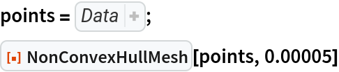 NonConvexHullMesh | Wolfram Function Repository