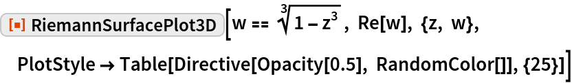 RiemannSurfacePlot3D | Wolfram Function Repository