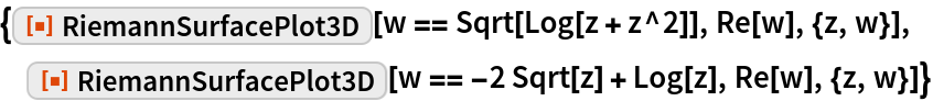 RiemannSurfacePlot3D | Wolfram Function Repository