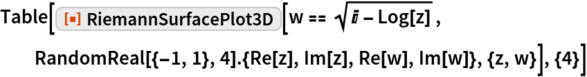 RiemannSurfacePlot3D | Wolfram Function Repository