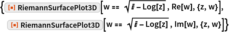 RiemannSurfacePlot3D | Wolfram Function Repository