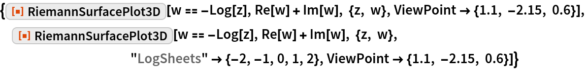 RiemannSurfacePlot3D | Wolfram Function Repository