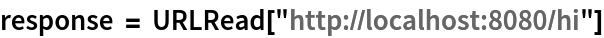 response = URLRead["http://localhost:8080/hi"]