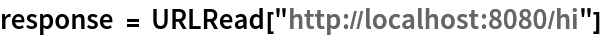 response = URLRead["http://localhost:8080/hi"]