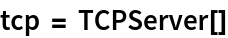 tcp = TCPServer[]