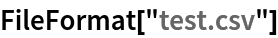 FileFormat["test.csv"]