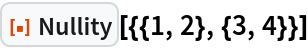 ResourceFunction["Nullity"][{{1, 2}, {3, 4}}]